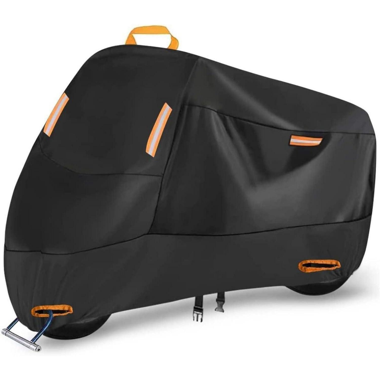 LuxusKollektion Schutzplane Motorrad Abdeckplane 300D Wasserdichte Outdoor Abdeckhaube XL