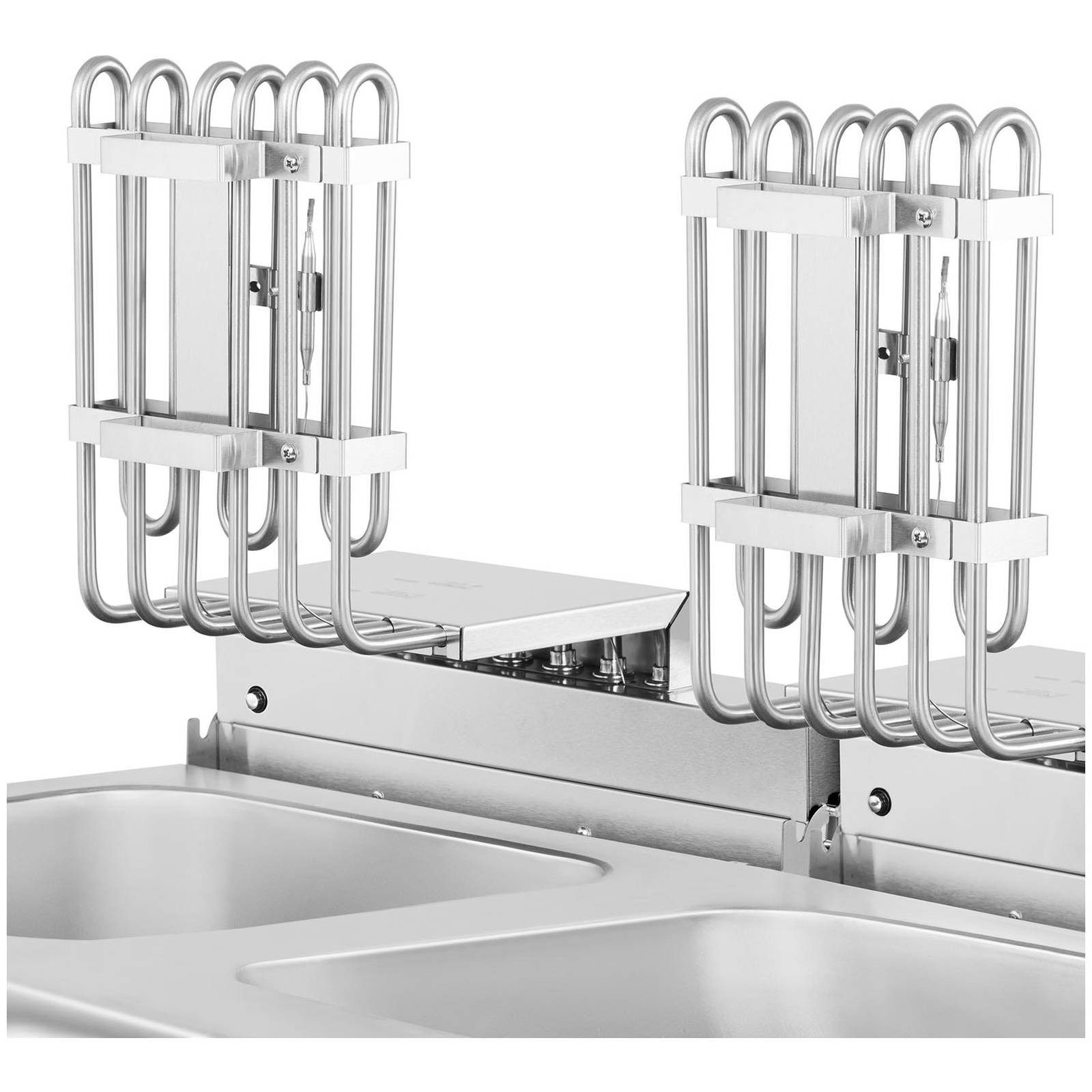 Royal Catering Fritteuse RCPKF 26DSH, 10000 W, 26 L Doppel Fritöse Ablasshahn Kaltzone 400V