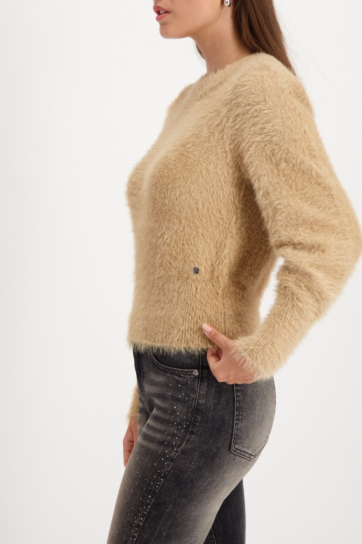 Monari Rundhalspullover günstig online kaufen