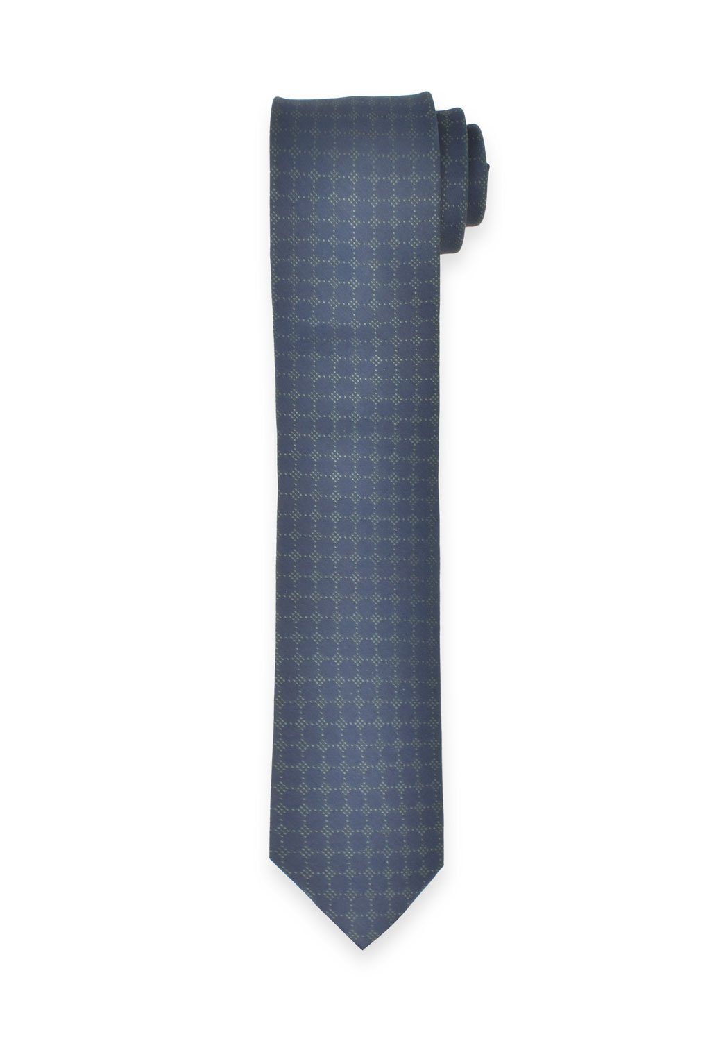 Punkte 6,5 cm - Dunkelblau/Grün - Krawatte MARVELIS Krawatte -