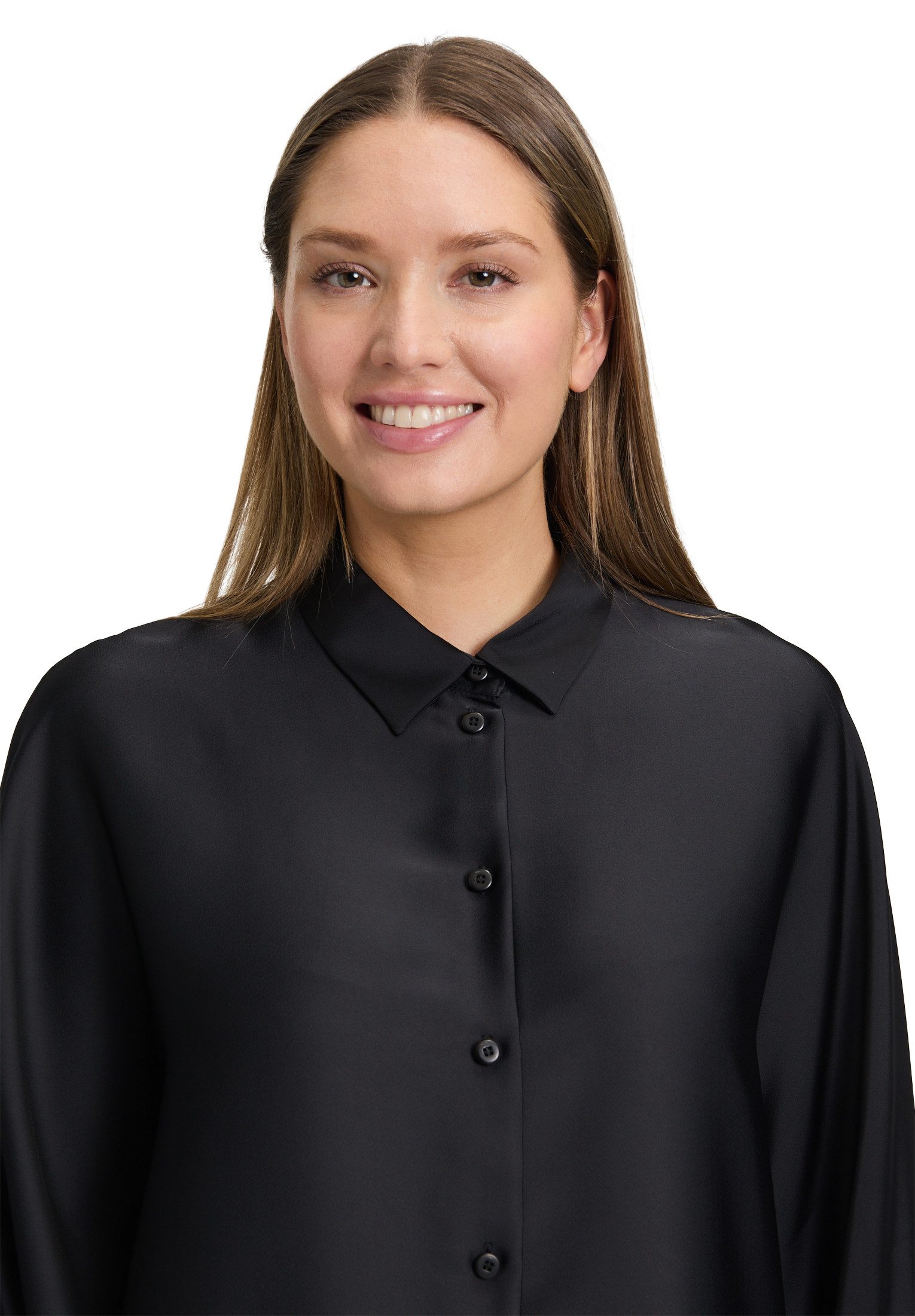 Vera Mont Satinbluse Damen mit Kragen