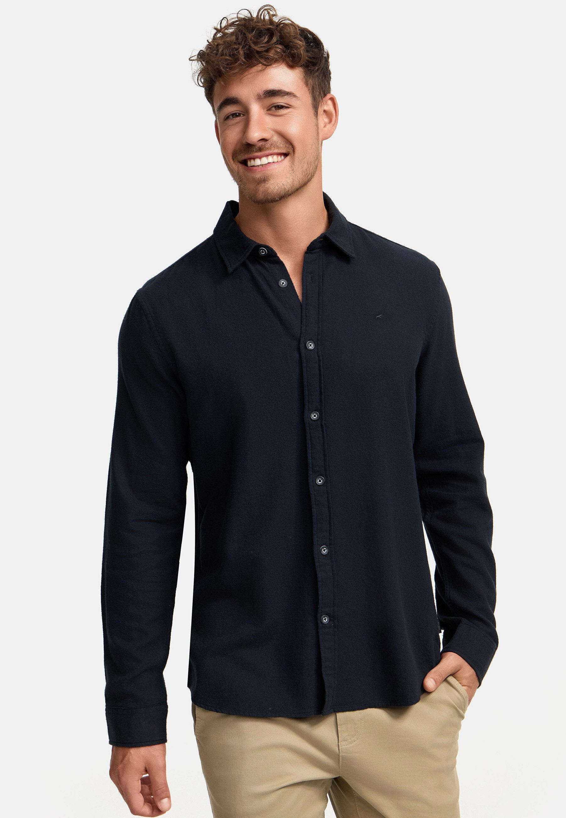 Indicode Langarmhemd Herren INGilman Herrenhemd Langarm aus 100 % Baumwolle günstig online kaufen