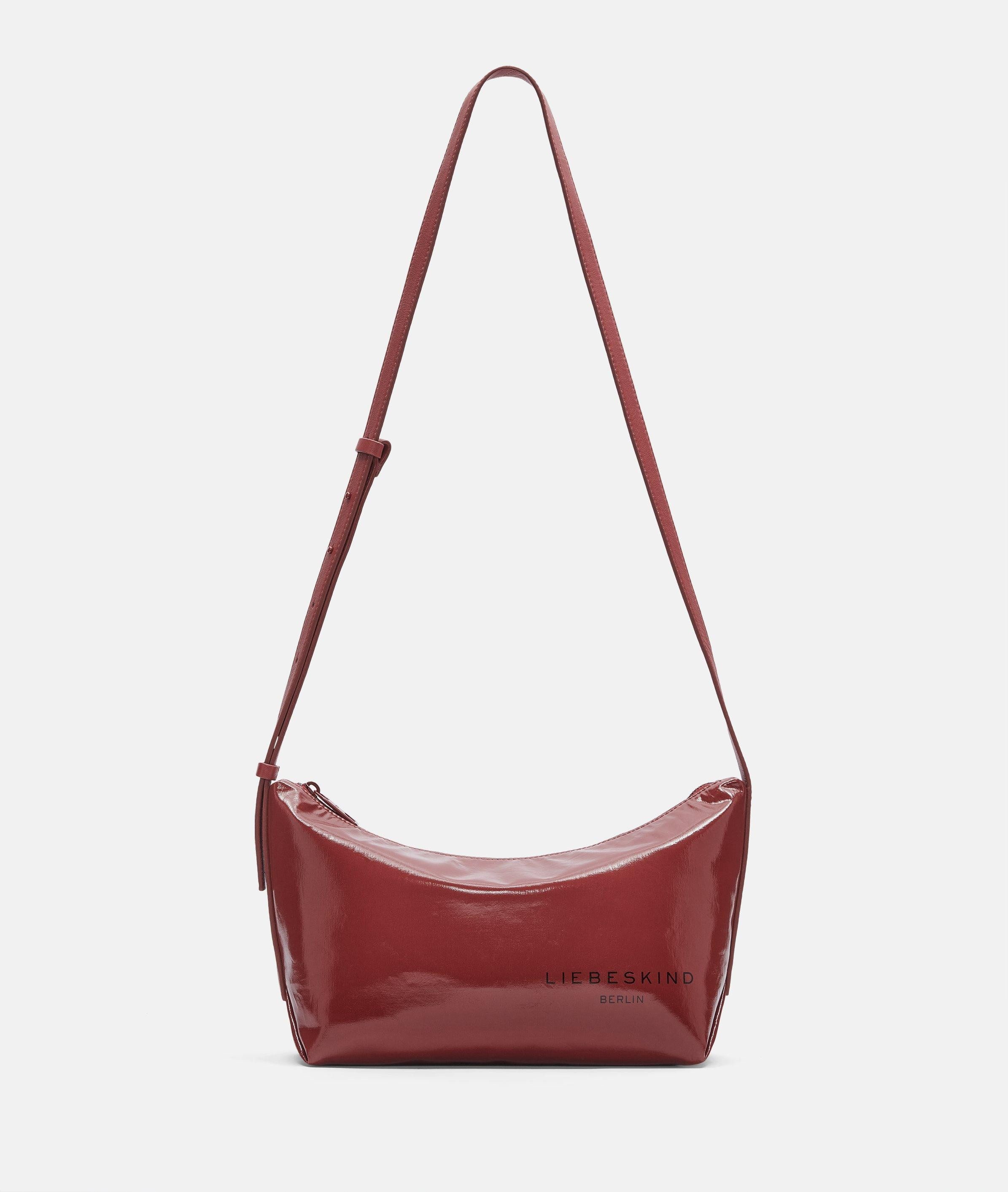 Liebeskind Berlin Umhängetasche Elvira Crossbody M, Geräumige Umhängetasche aus folierter Baumwolle