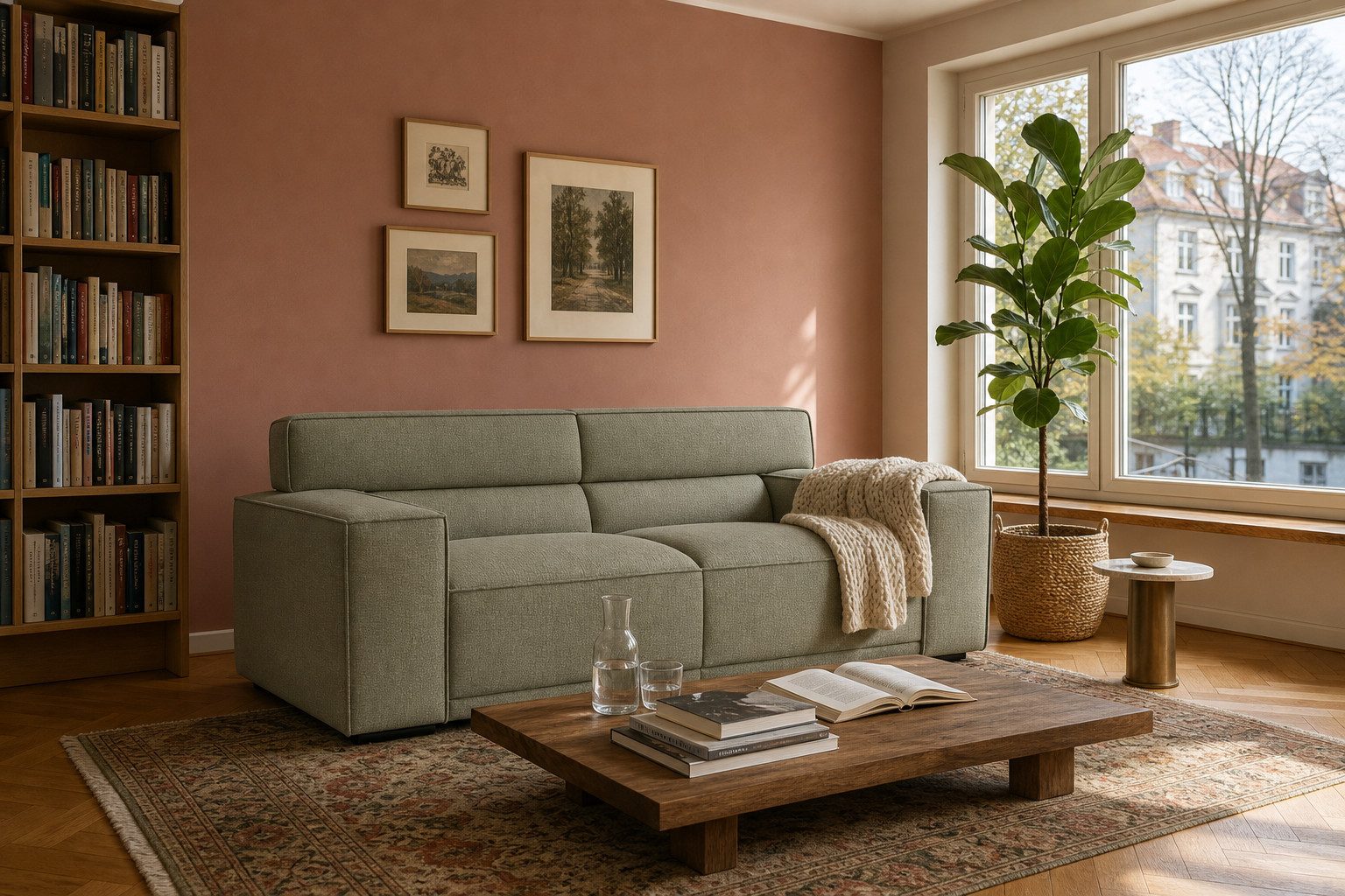 foamnova 3-Sitzer Umea, B: 204 cm, modern, klare Linien, für bis zu 3 Personen