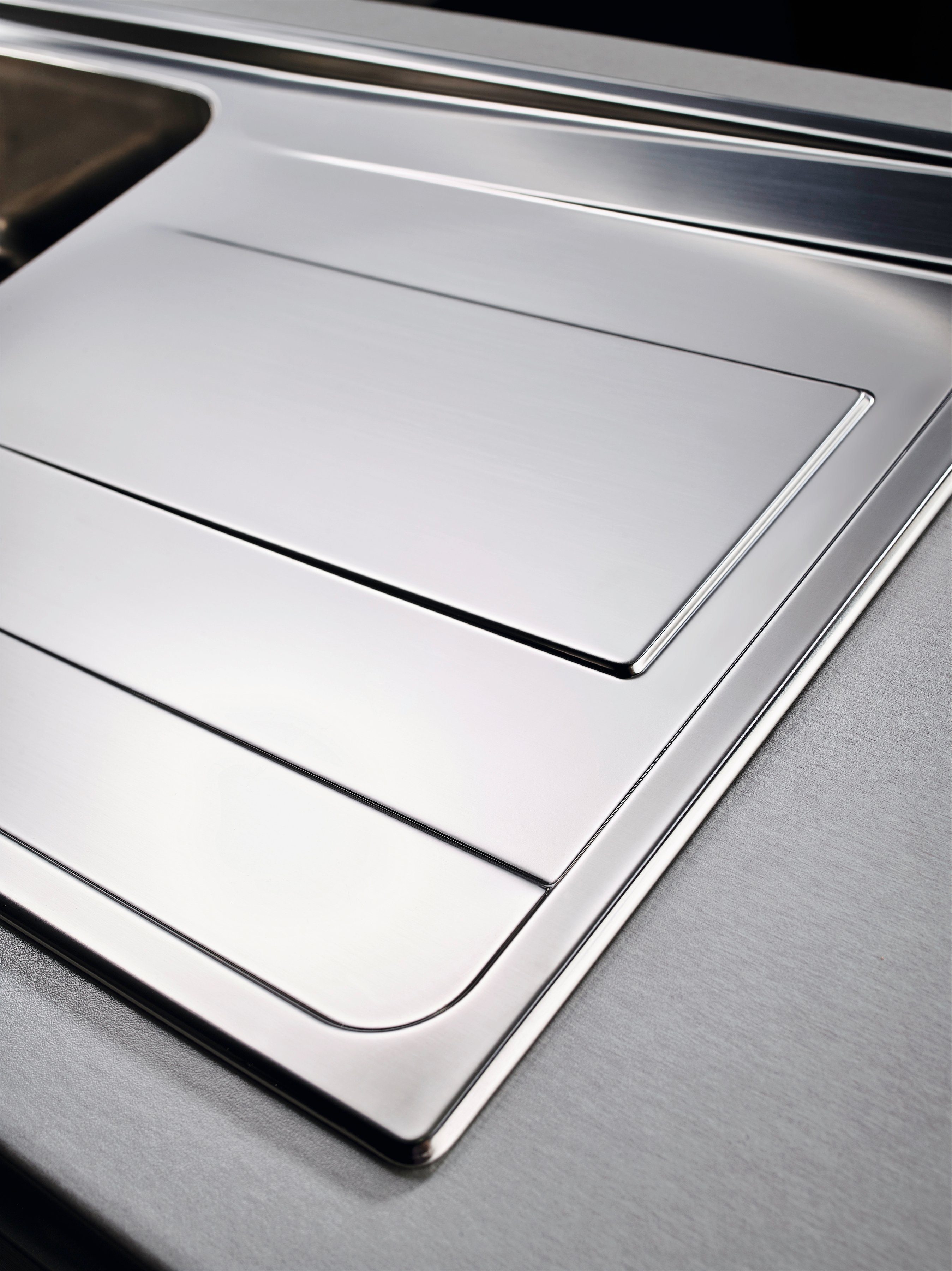 Pyramis stainless steel sink Alea, rectangular, 79/50 cm