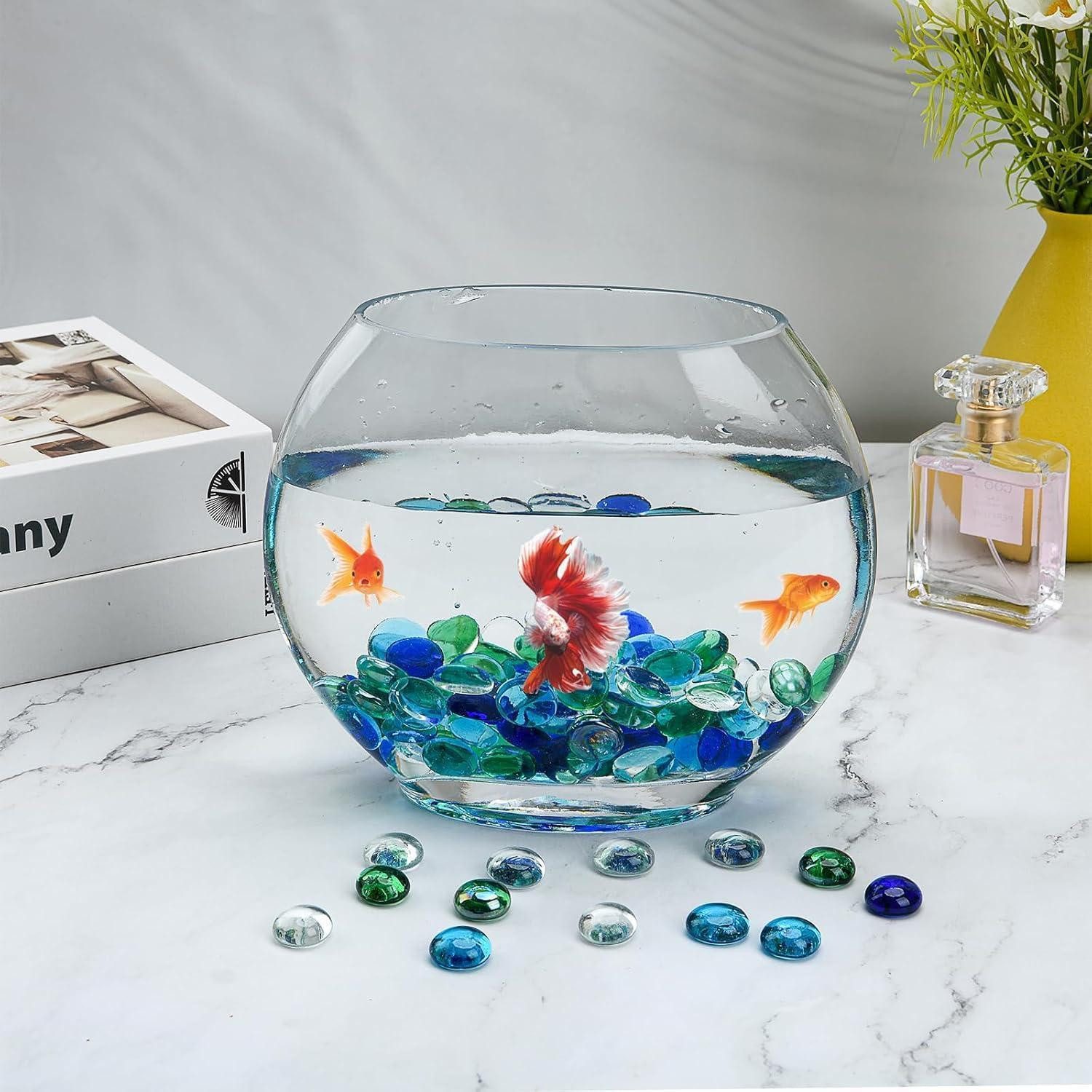 LuxusKollektion Kieselsteine Glasnuggets 17-20mm 800 Stück bunt 4 Farben 3.6 Glaskiesel