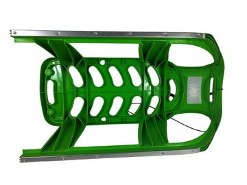 sesua Davoser Schlitten Schlitten aus Kunststoff grün mit Stahlkufen 87x45x26cm