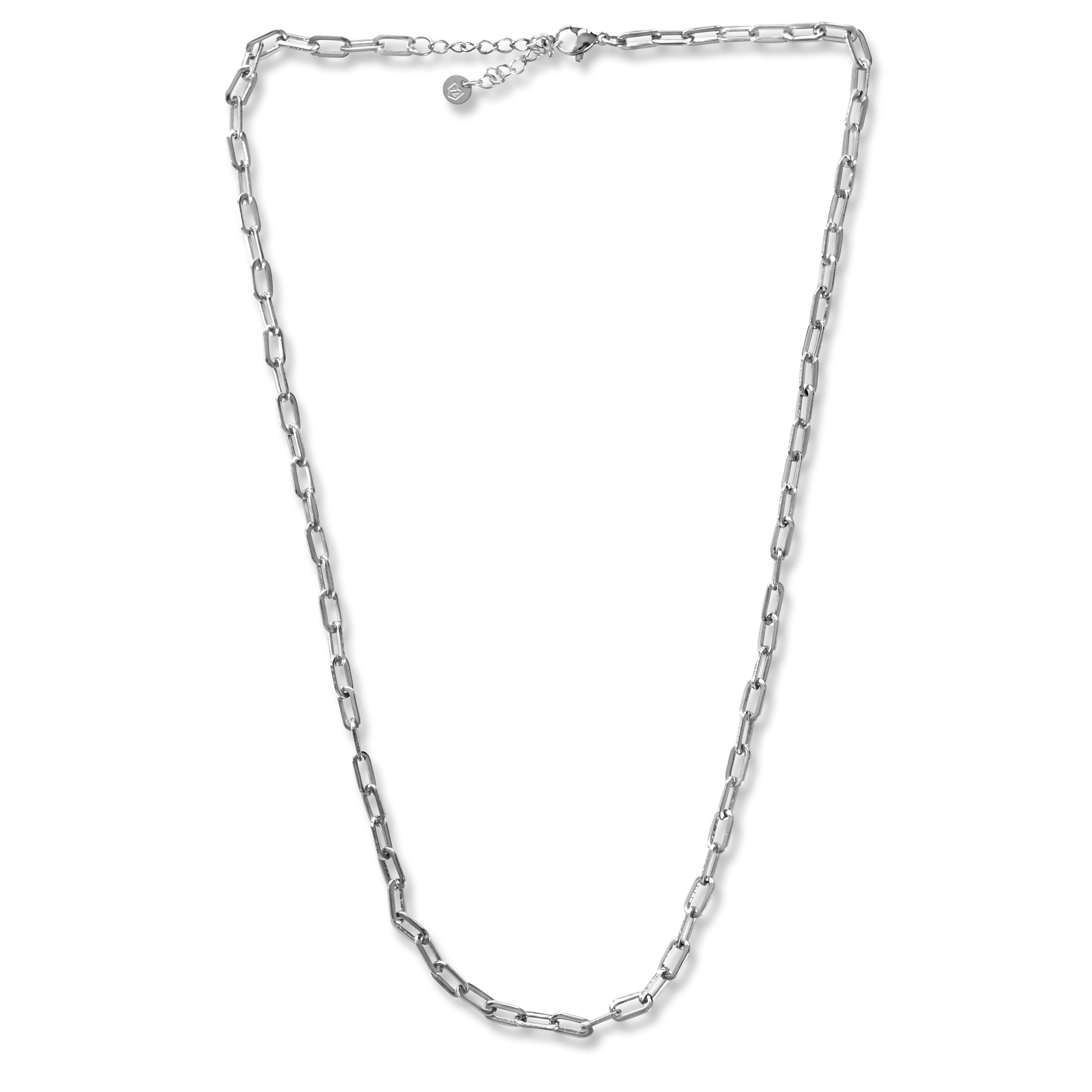 Sprezzi Fashion Edelstahl für Silber Halskette modern Edelstahlkette Herren