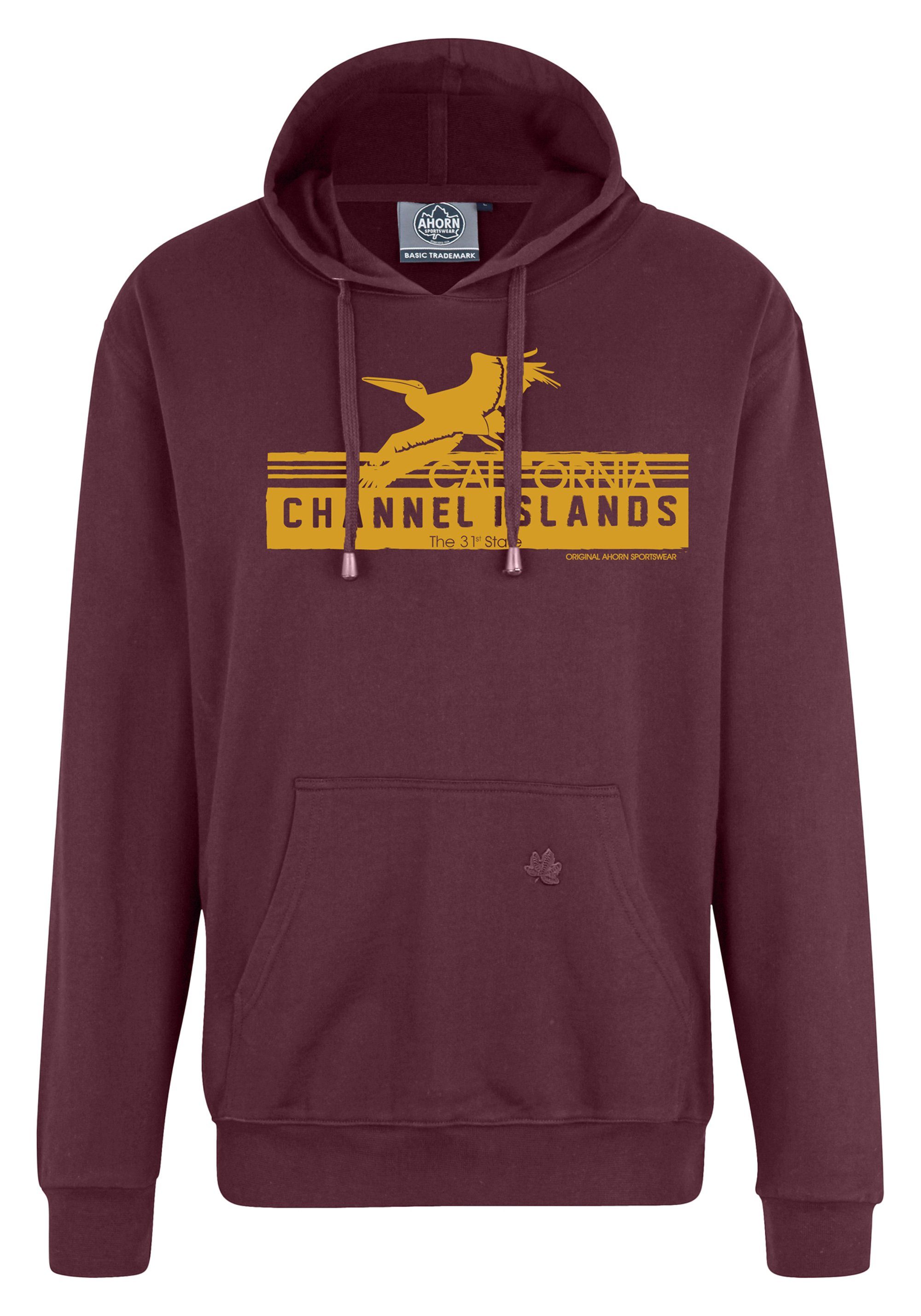 AHORN SPORTSWEAR Kapuzensweatshirt "CHANNEL ISLANDS" mit modischem Frontpri günstig online kaufen