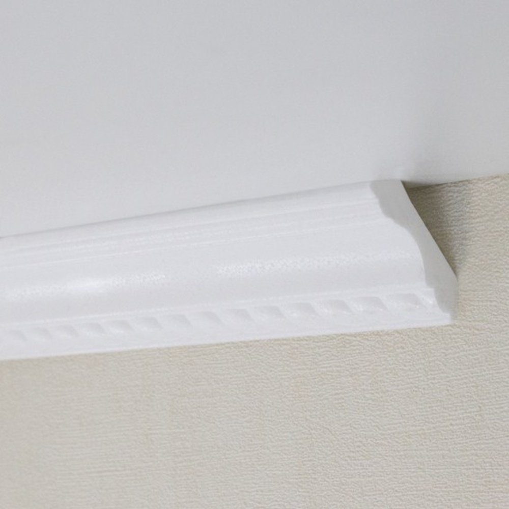 PROVISTON Stuckleiste Polystyrol, 32 x 32 x 2000 mm, Weiß, Deckenleiste, Polystyrol, 1-St.