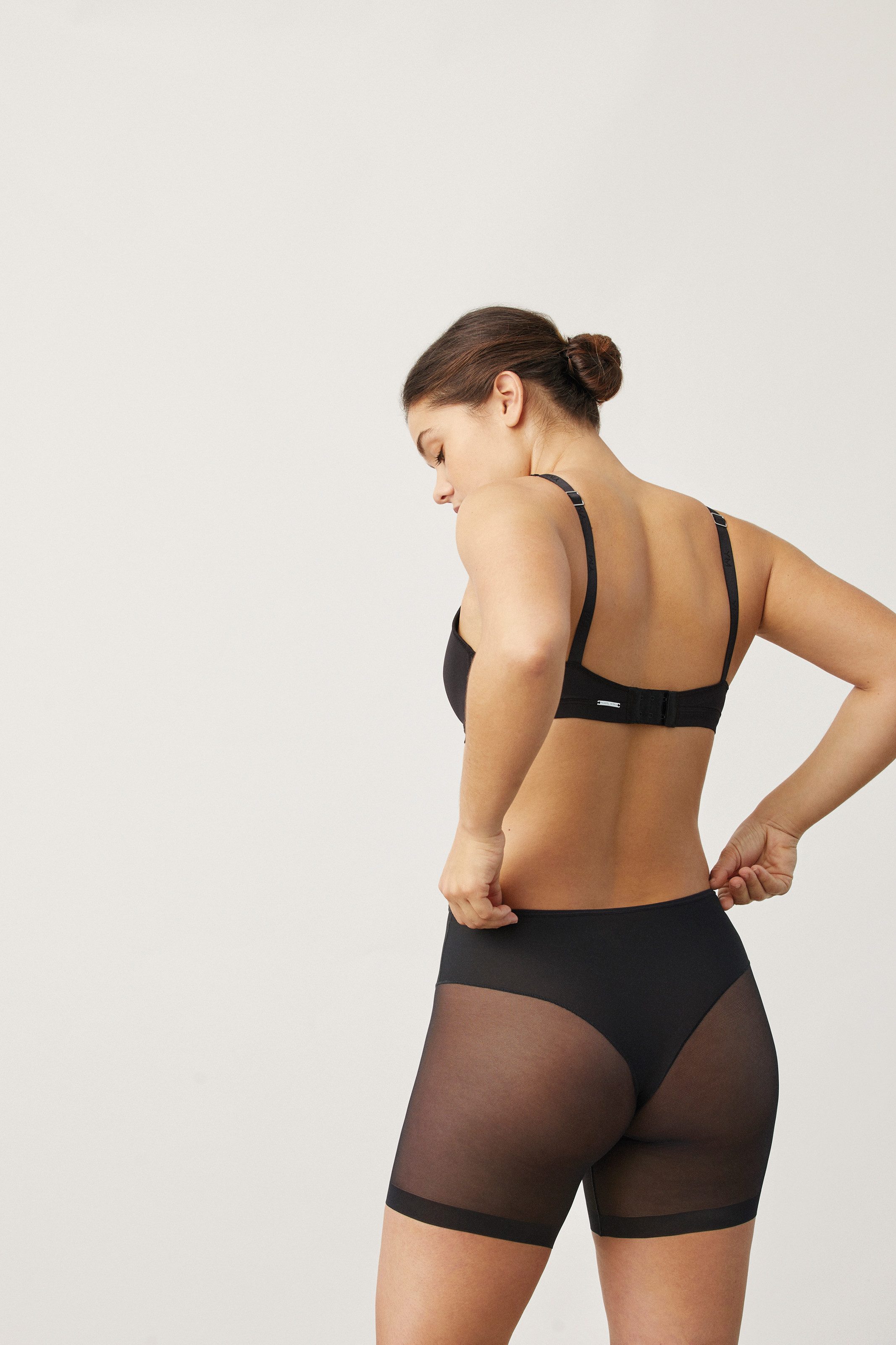 YSABEL MORA Shapingpants (2er Pack) mittlerer Form-Effekt, Tüll, Anti-Scheuer-Effekt, eng