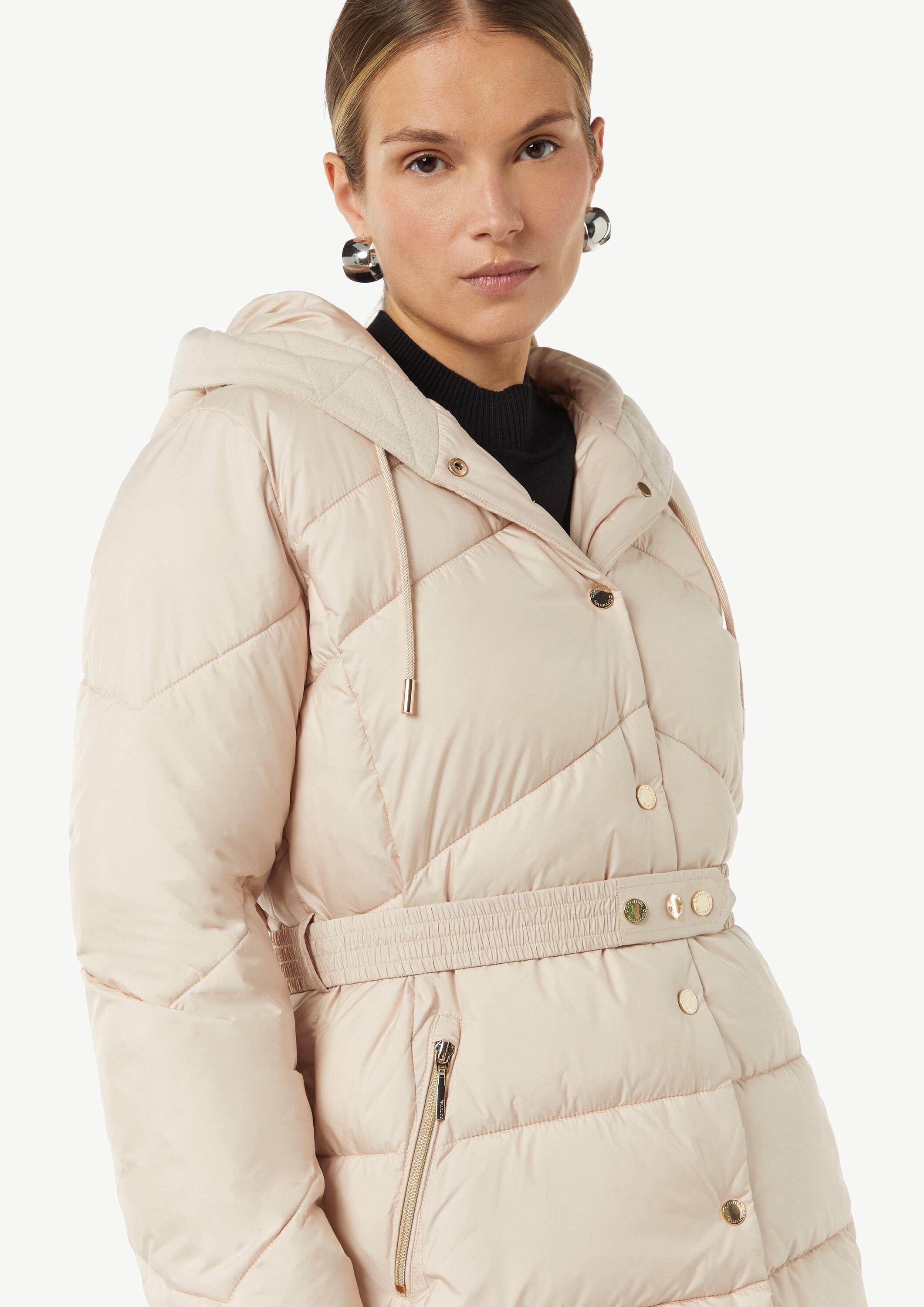 comma Winterjacke Outdoor-Jacke Gesteppte Jacke mit Druckknöpfen