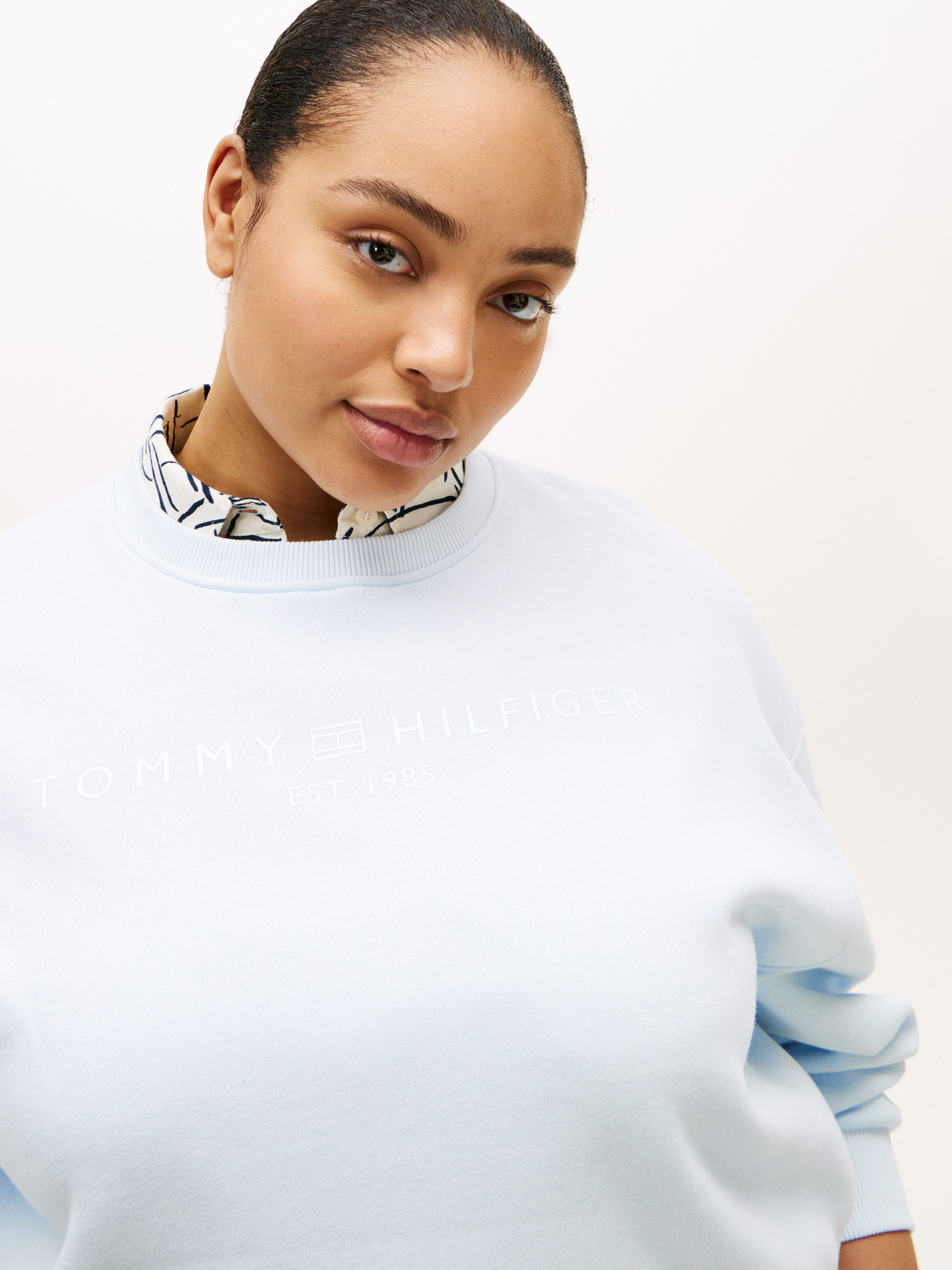 Tommy Hilfiger Curve Sweatshirt CRV CORP LOGO MDRN SWTSRT in großen Größen günstig online kaufen