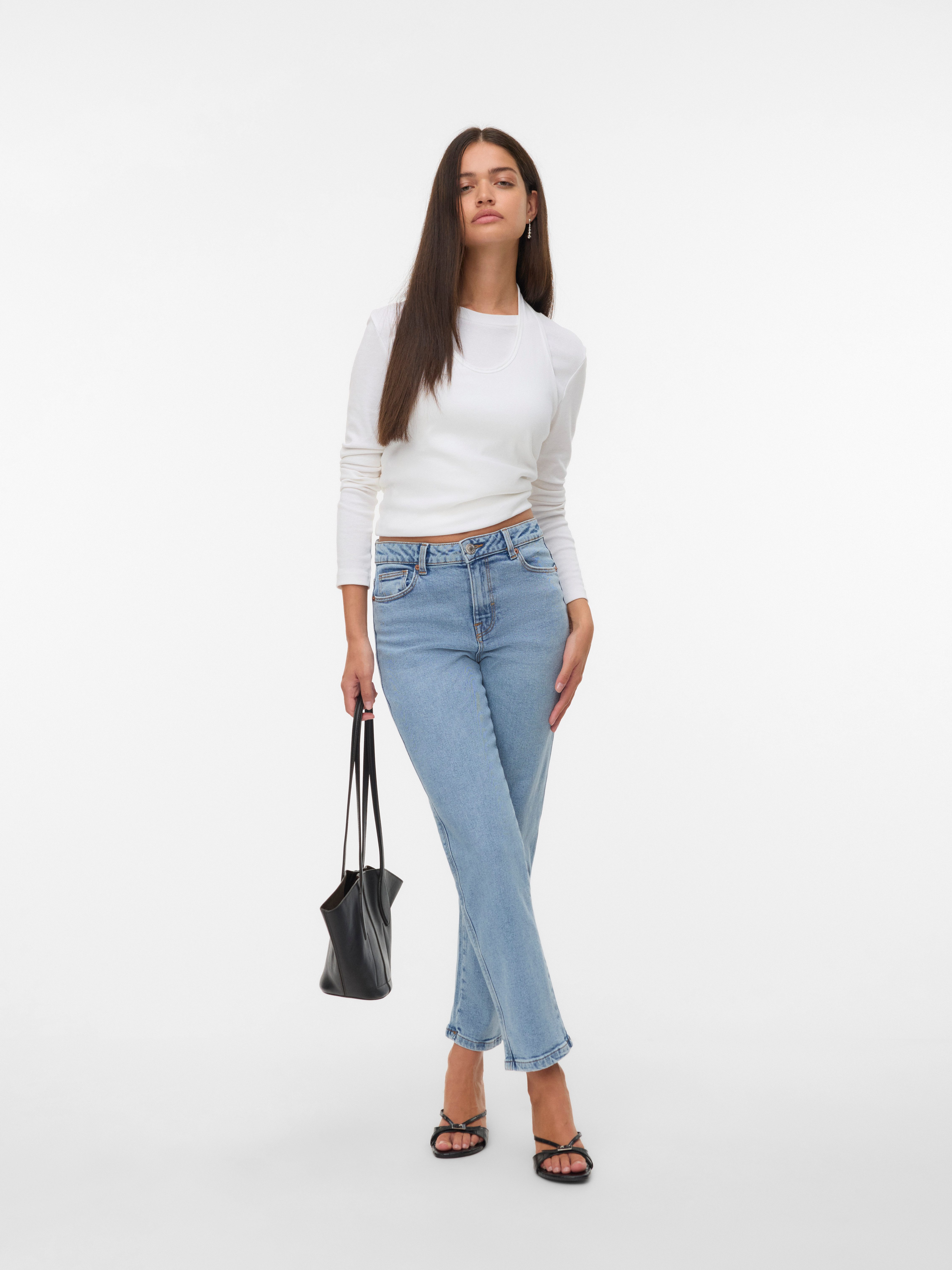 Vero Moda Gerade Jeans VMAMARA MR SLIM STRAIGHT ANK VI3512 NOOS
