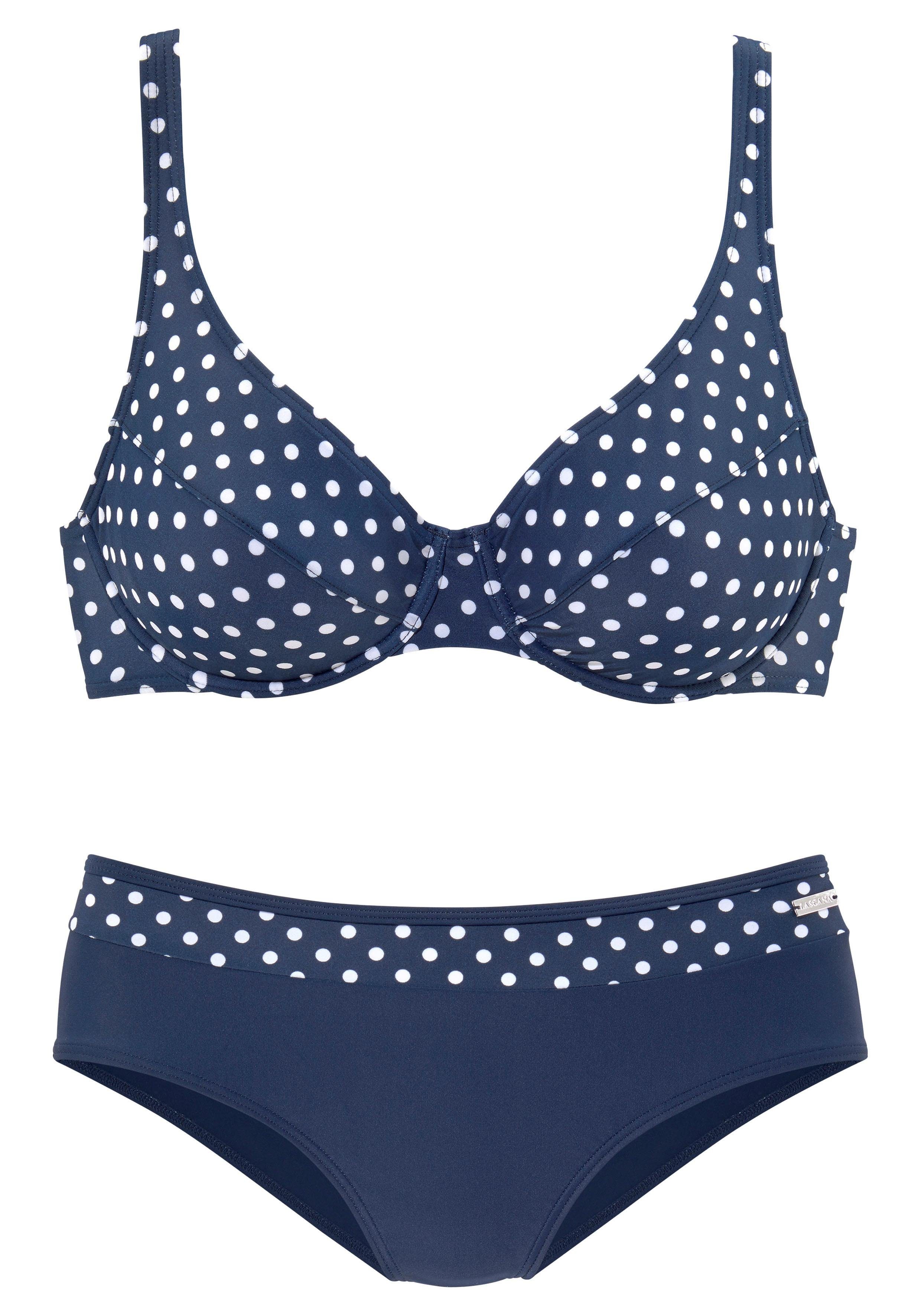 LASCANA Bügel-Bikini mit modischen Punkten mehr