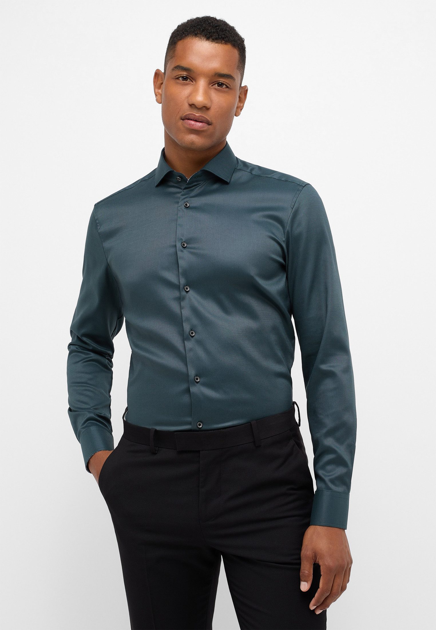 Eterna Langarmhemd - bügelleicht - SLIM FIT - Performance Hemd- Businesshemd