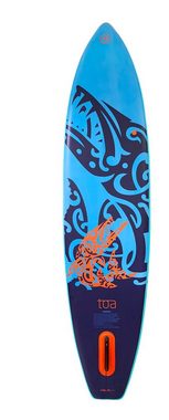 Runga-Boards Inflatable SUP-Board Runga TOA AIR 11.6 blue Stand Up Paddling SUP iSUP, Allround, (Set 1, mit gepolsterten Trolley-Rucksack, Center-Finne und Coiled-Leash)