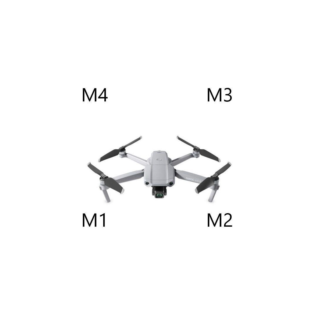 Mavic Zubehör - DJI Arm hinten M3 links DJI Air Drohne Motor 2