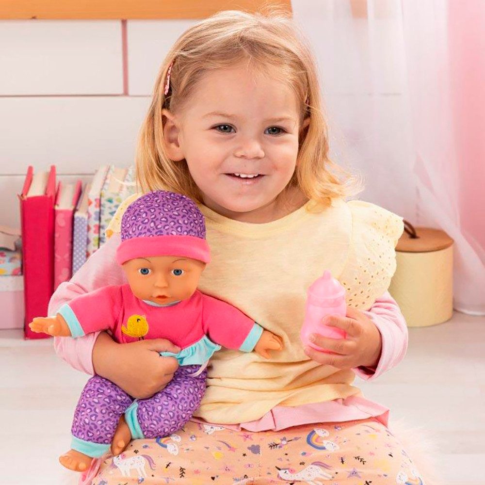 Bayer Babypuppe Puppe, 30 cm pink/lila günstig online kaufen