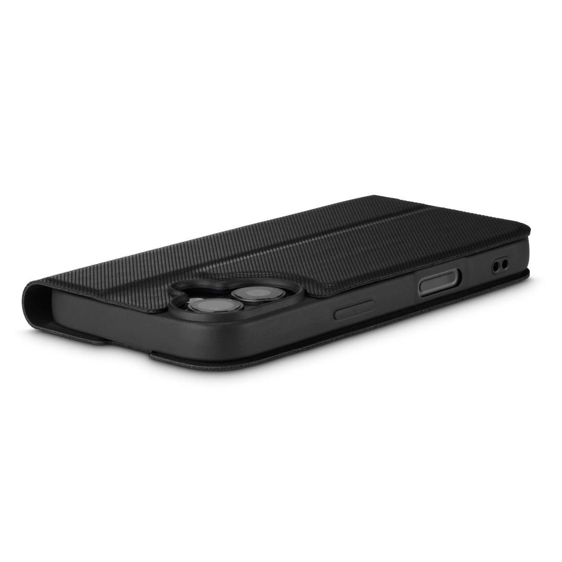 Hama Smartphone-Hülle Handytasche Booklet für Apple iPhone 16 mit Kartenfächer, Schwarz, Standfunktion, Kartenfächer