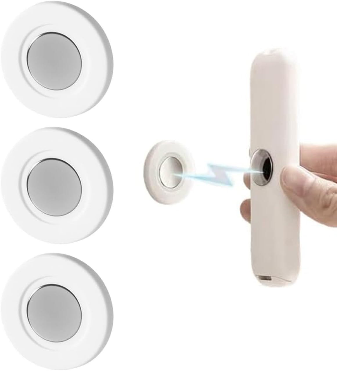 FELIXLEO Magnethalter 3er Magnetischer Fernbedienungshalter Selbstklebend Weiß (1-St)