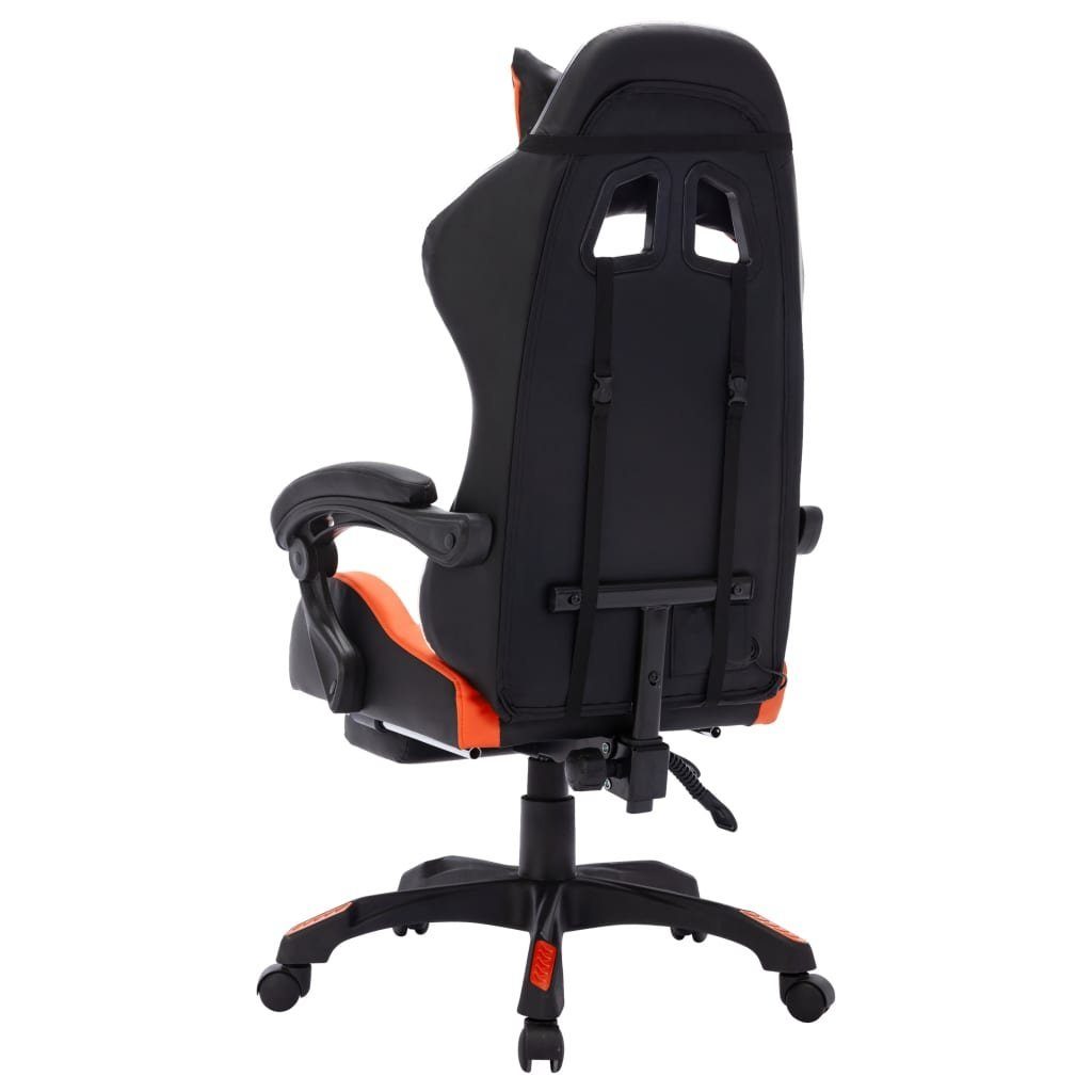 Kunstleder RGB und | Bürostuhl Gaming-Stuhl Orange Orange LED-Leuchten und mit (1 St) und vidaXL Schwarz Schwarz Orange Schwarz