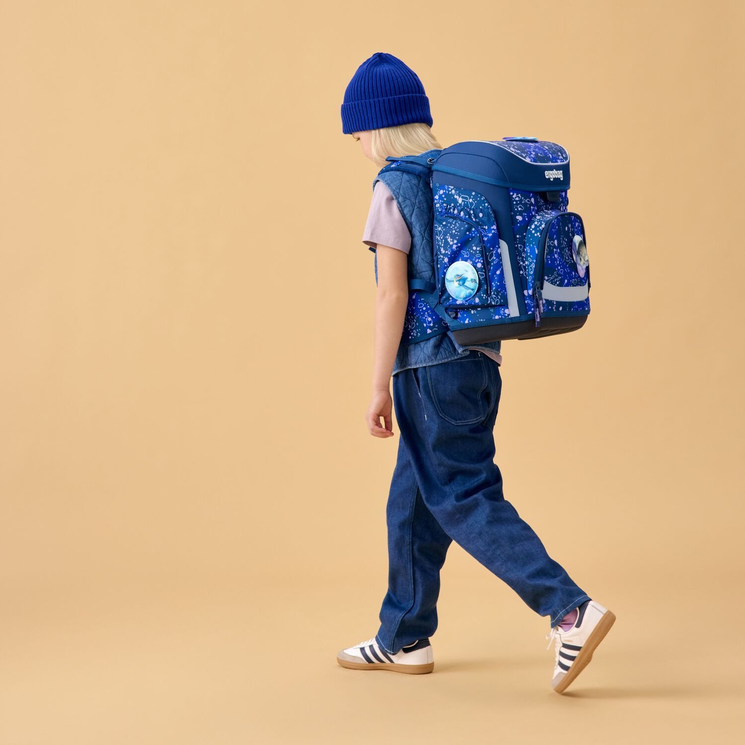 ergobag Schulranzen Schulranzen-Set CUBO OzeanBärwohner 5-teilig (5-teilig), ergonomisch, höhenverstellbar, Your-Size-System, ab 1. Klasse – Bild 2 von 5