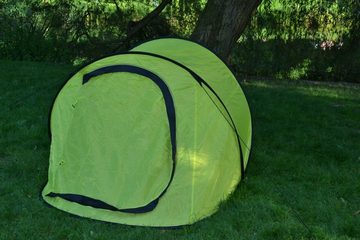 Defactoshop Wurfzelt Wurf Zelt Sekundenzelt 2-3 Person Outdoor Campingzelt Tent Pop Up 245x145x110cm Diverse Farben inkl. Herringe & Seile, Personen: 20