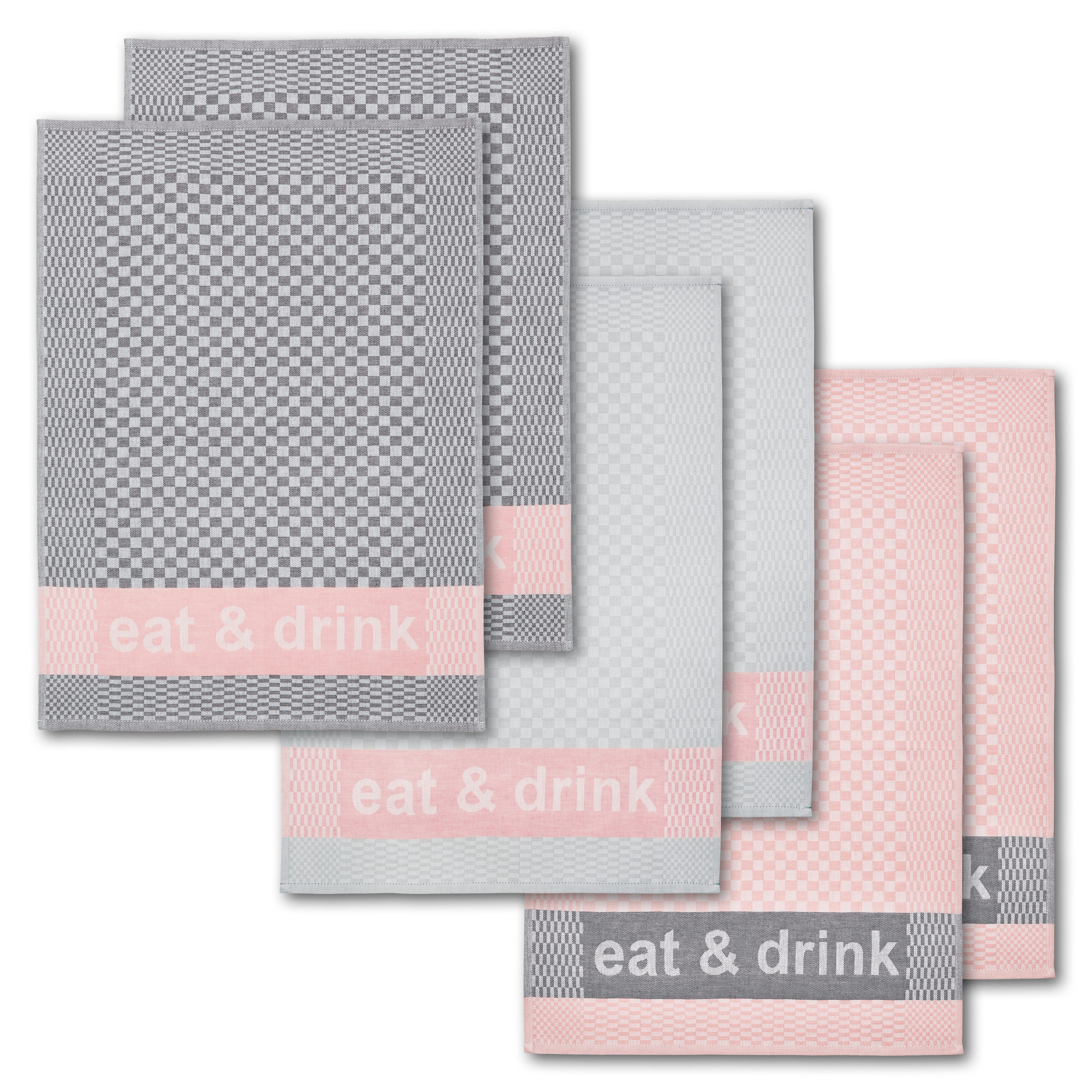 Dyckhoff Geschirrtuch Eat & Drink, Maße je Tuch ca. 50x70 cm, (Set, 6-tlg), günstig online kaufen