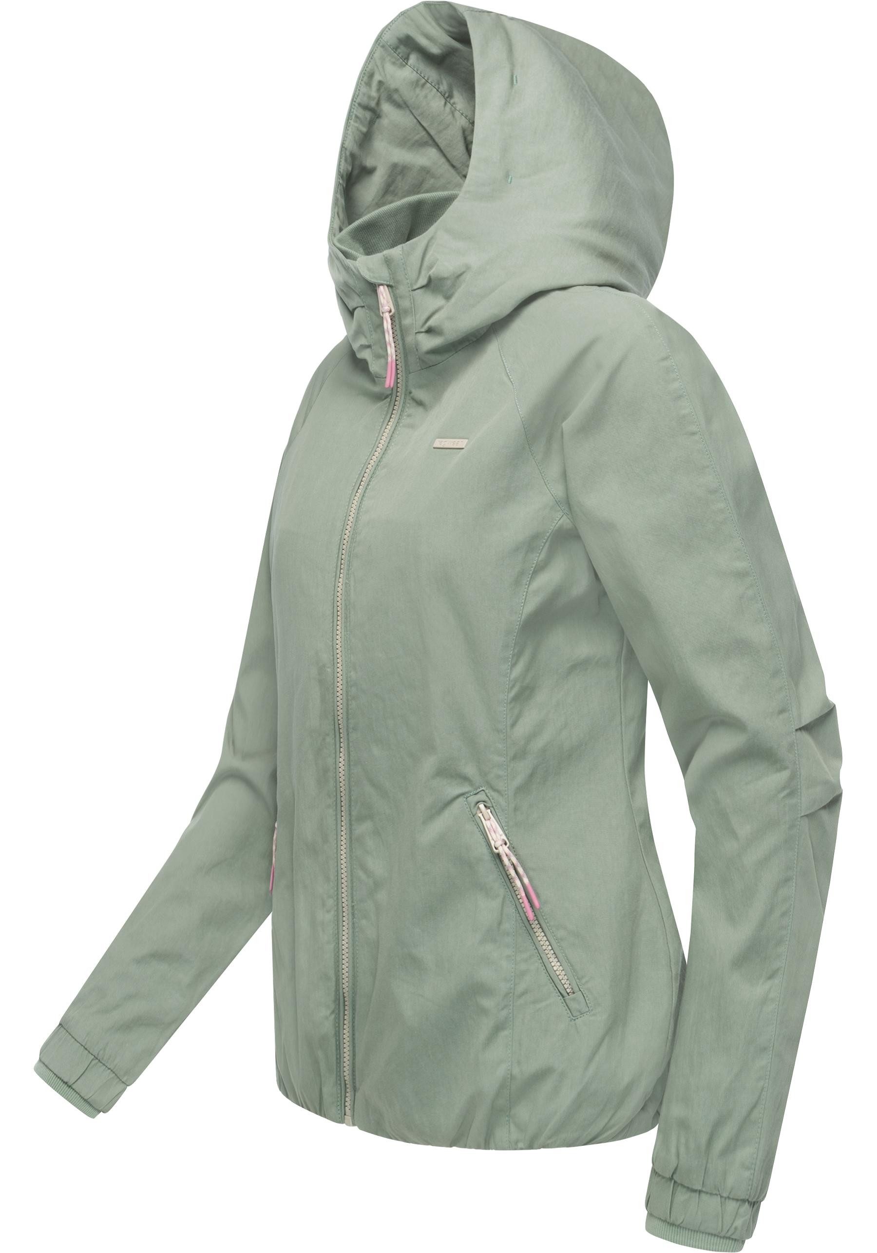 Ragwear Outdoorjacke Dizzie A YOUMODO Leichte Übergangsjacke mit großer Kapuze