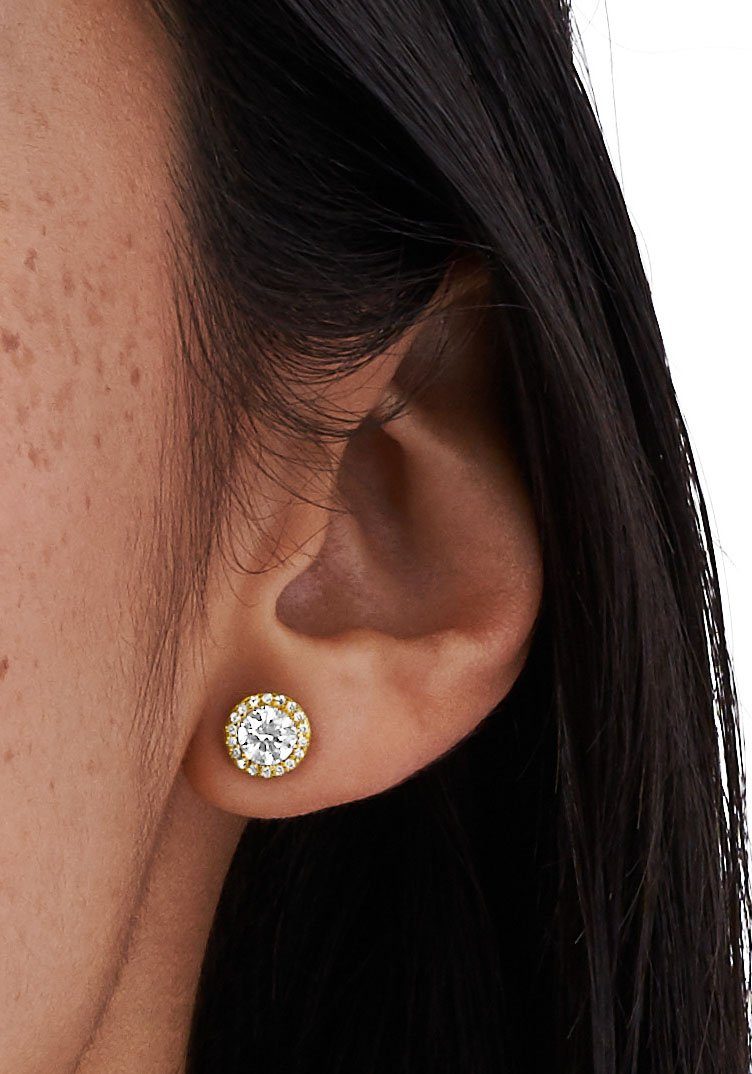 MICHAEL KORS Paar Ohrstecker Schmuck Geschenk Silber 925 Ohrringe PREMIUM, mit Zirkonia (synth)