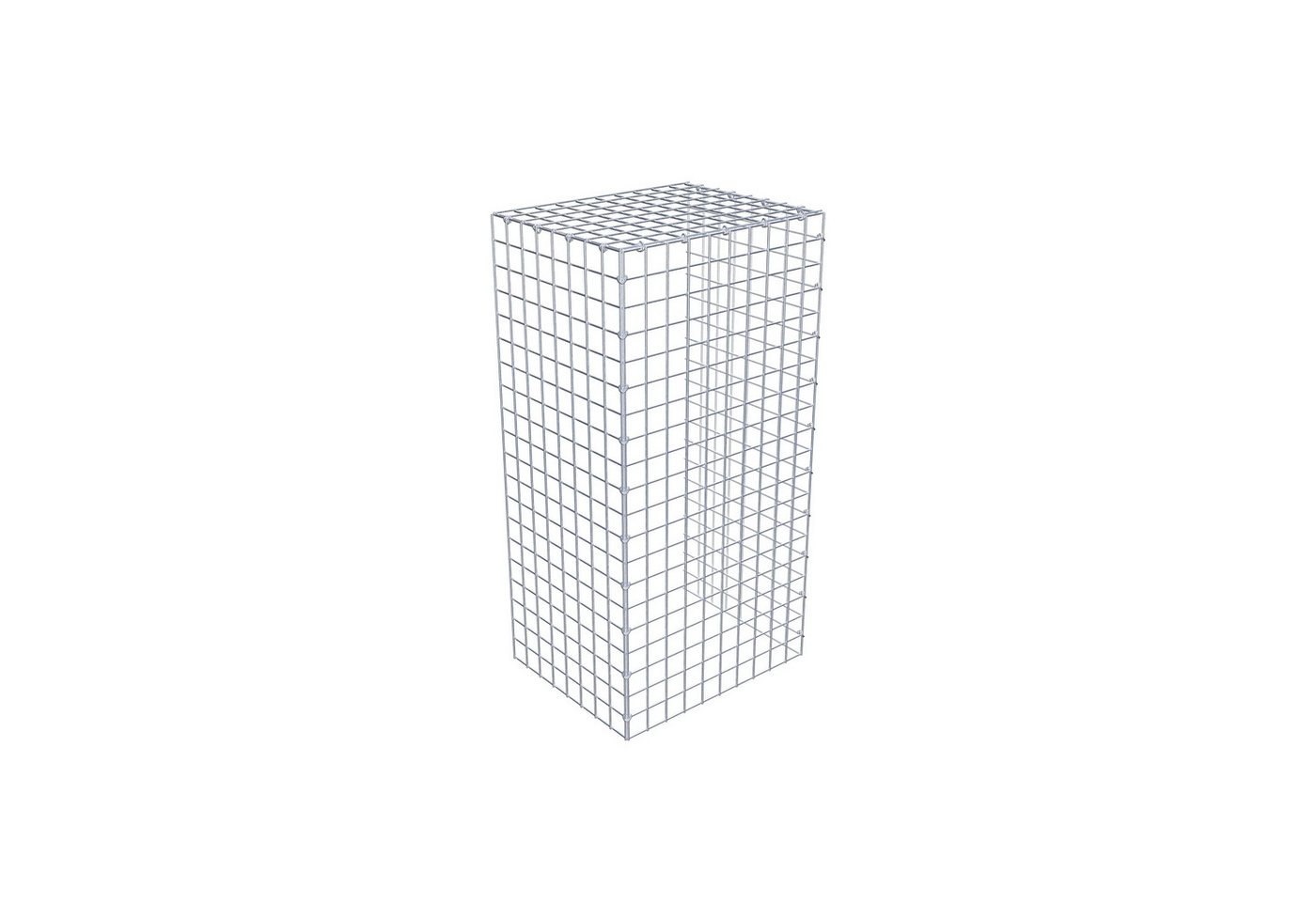 Thumbnail - Gabiona Gabionenzaun Anbaugabione Typ 4 100 cm x 40 cm x 50 cm (L x H x T), Maschenweite 5, (Anbaugabione Typ 4 100 cm x...