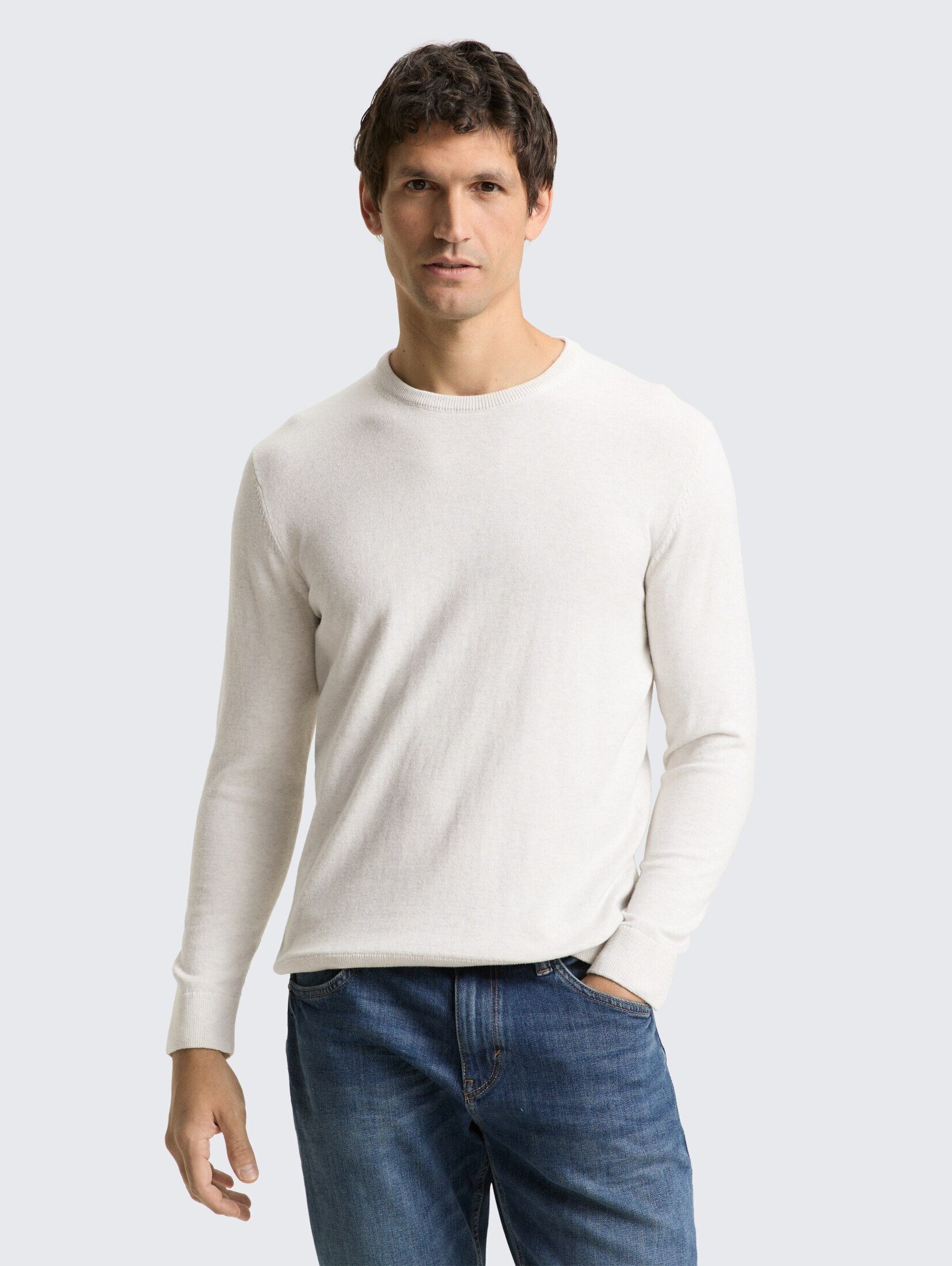 TOM TAILOR Strickpullover Pullover & Strickjacken Basic Strickpullover aus günstig online kaufen