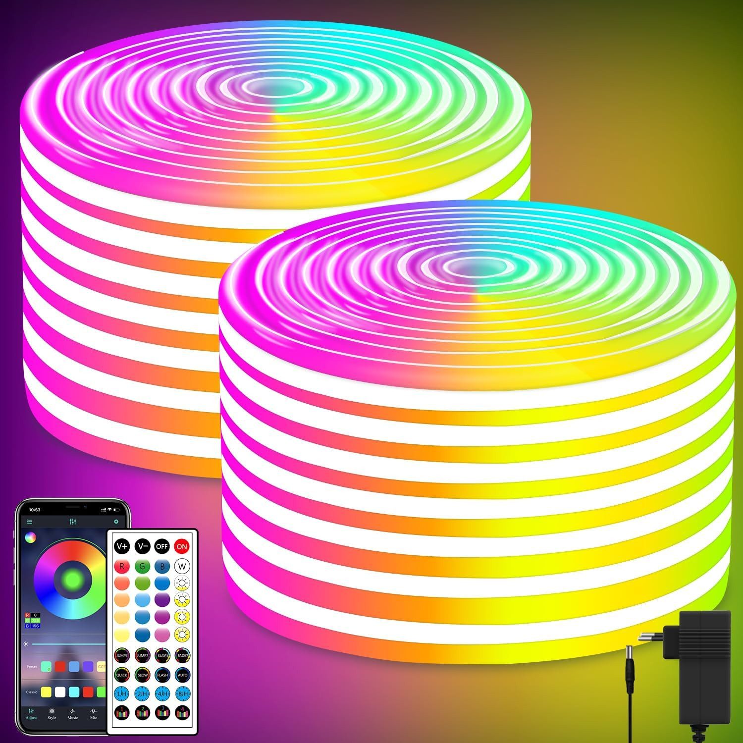BlingBin LED-Lichterkette Neon Led strip RGB günstig online kaufen
