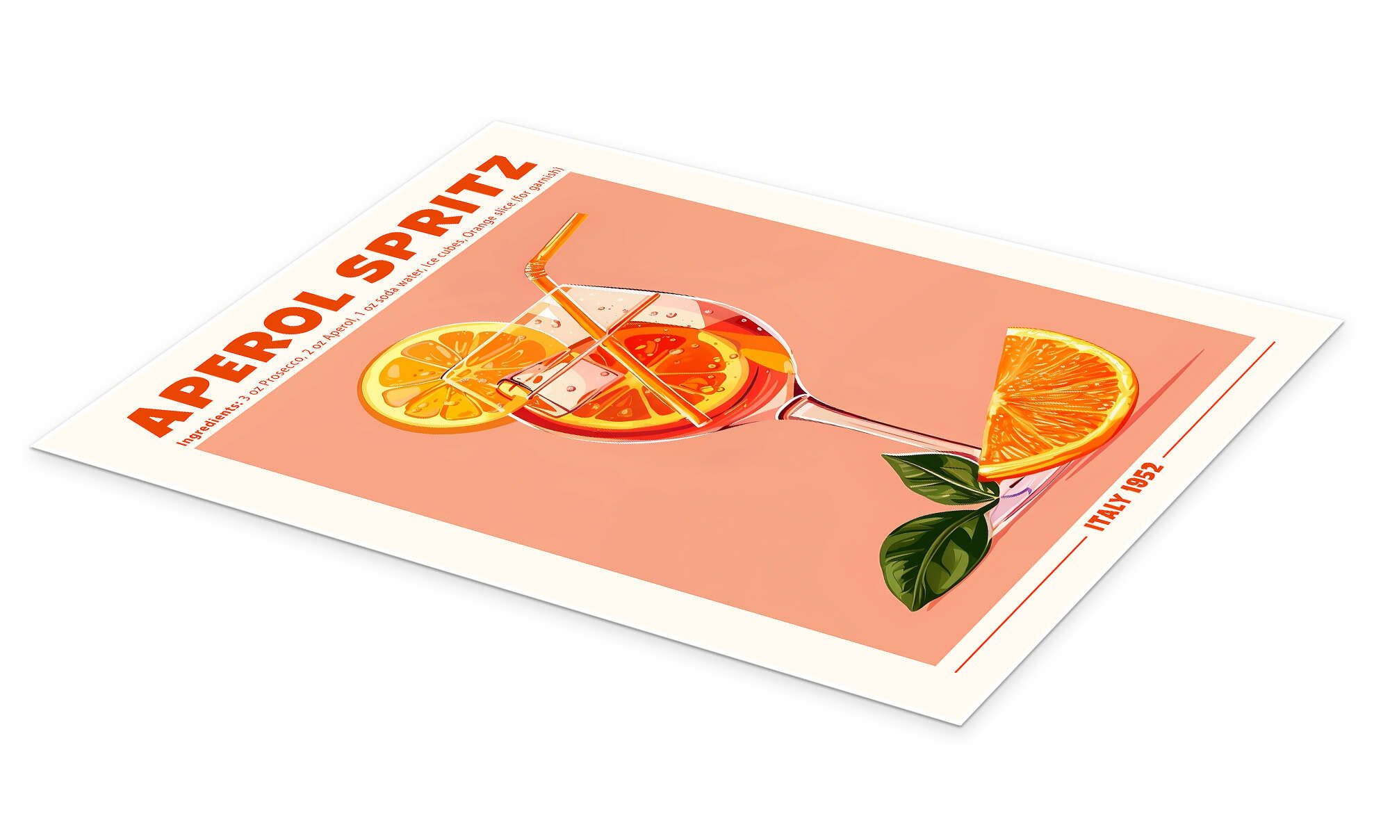 Posterlounge Wandbild Aperol Spritz, Italien 1952, TAlex, erhältlich als Po günstig online kaufen
