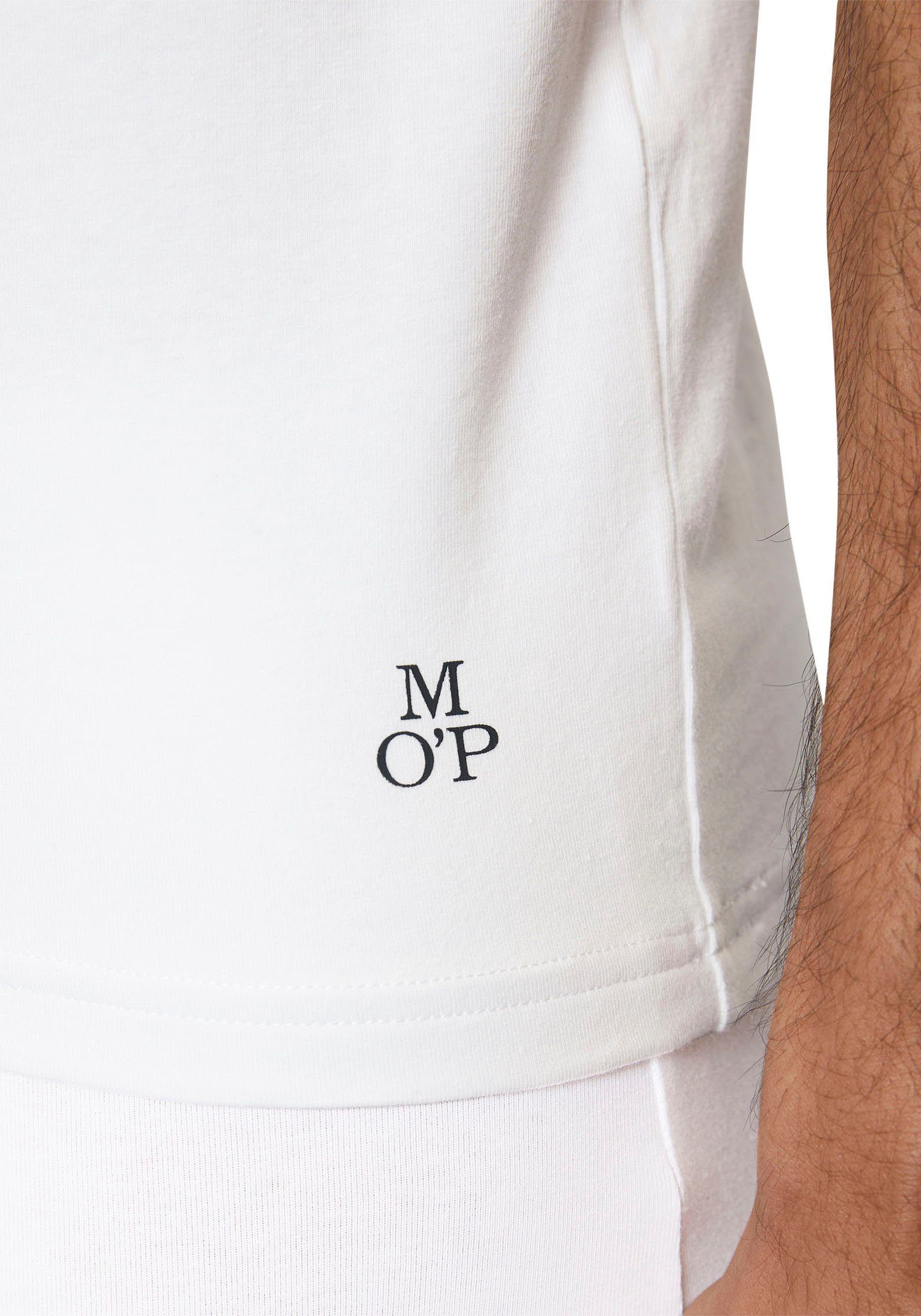 Marc O'Polo T-Shirt 100white 2-tlg) (Packung