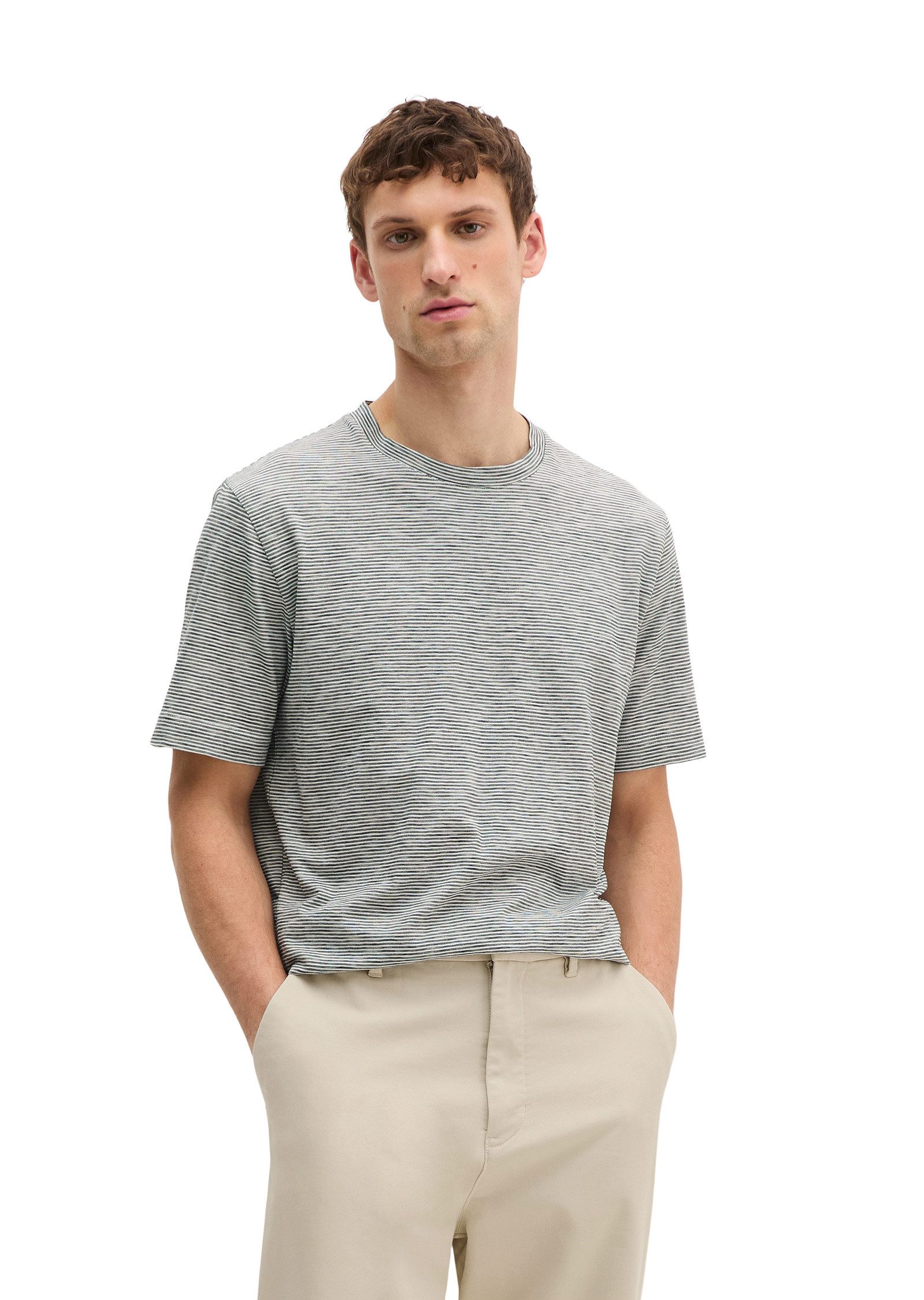 T-Shirt in softer Slub-Jersey-Qualität