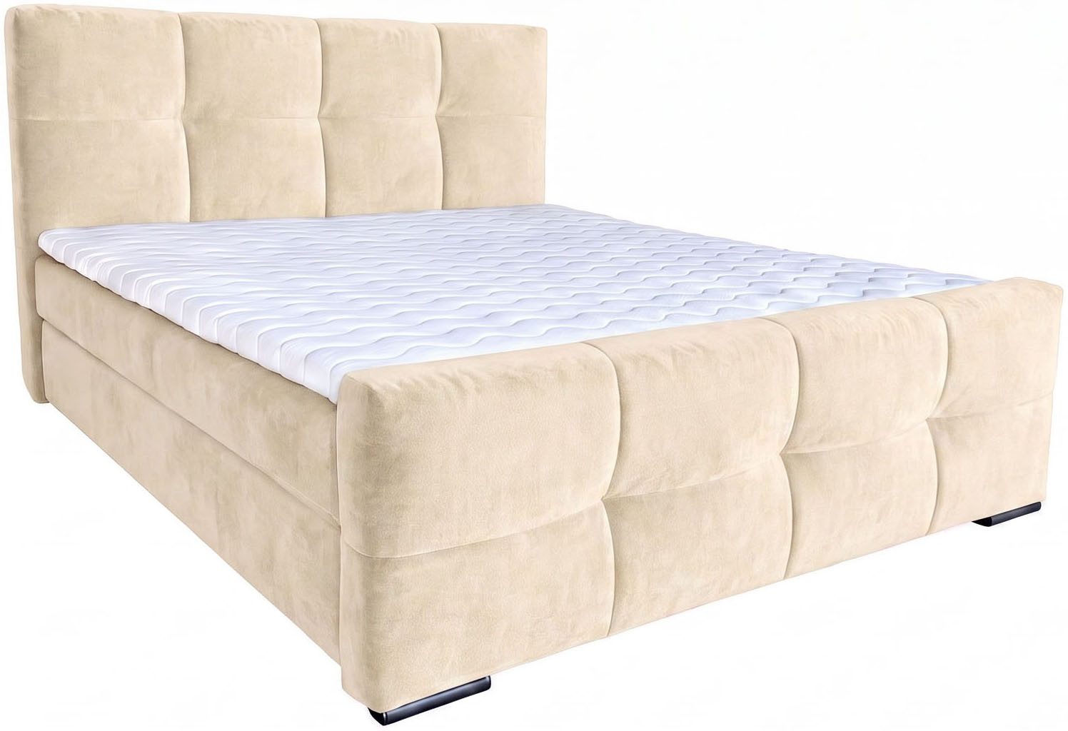 OTTO home Boxbett FIETTE, Polsterbett mit Bettkasten, inkl. Taschenfederkernmatratze H3, inkl. Kaltschaumtopper, Luxus-Mircofaser-Bezug, Liegefläche 180x200 cm – Bild 2 von 5
