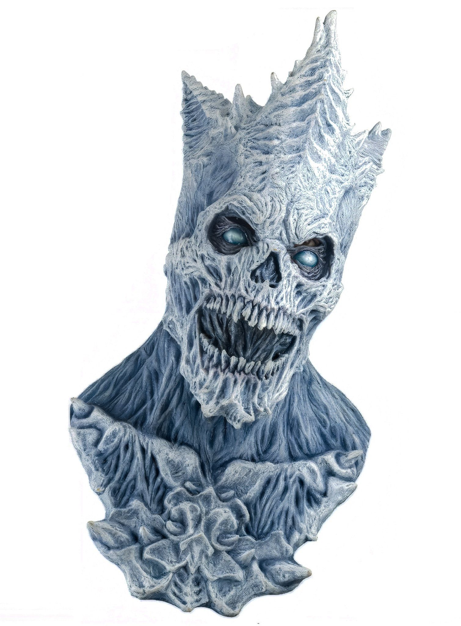 Ghoulish Productions Verkleidungsmaske Frostdämon Maske, Der dämonische Herrscher über das Element