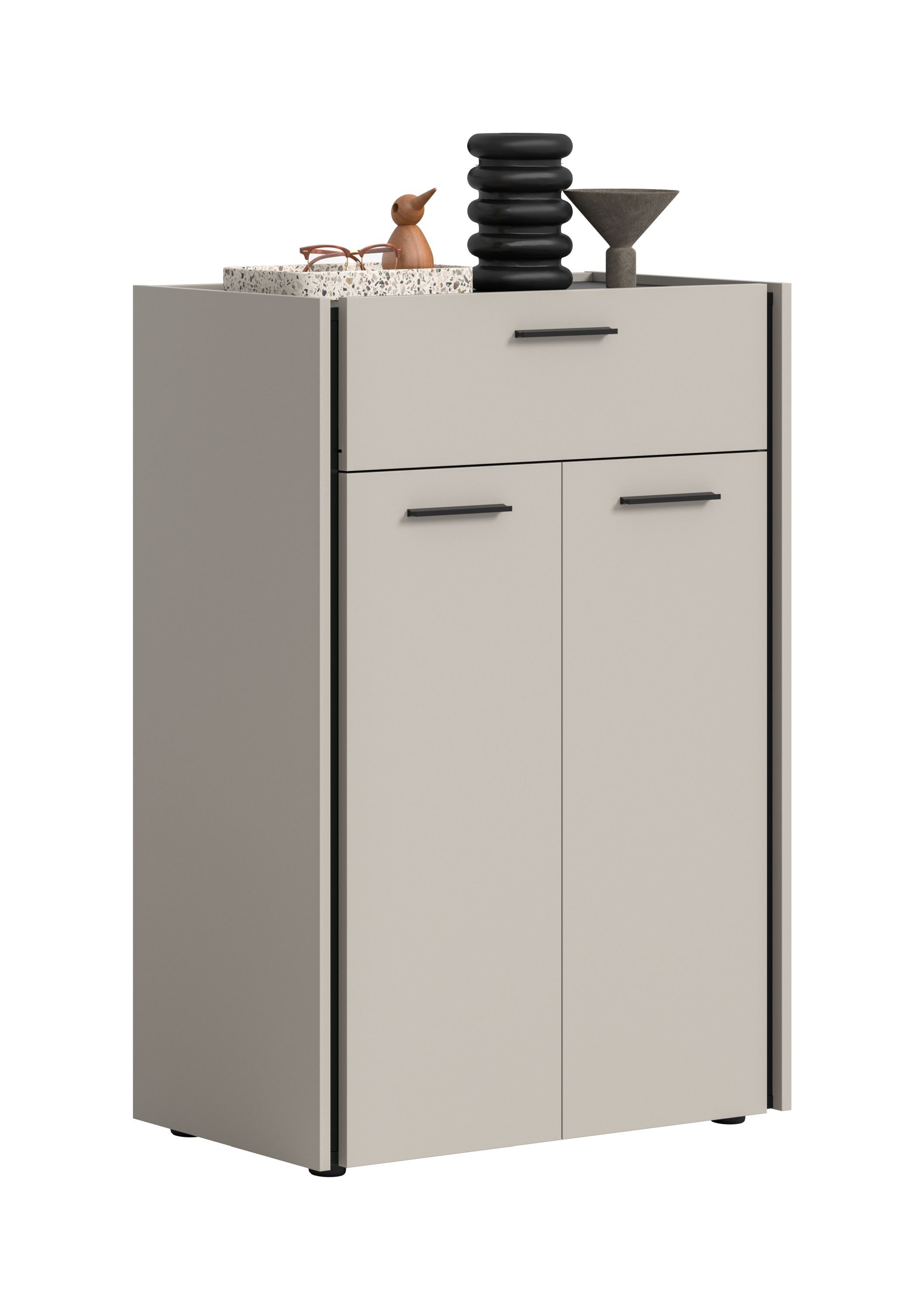 xonox.home Schuhkommode Emil, in Kaschmir Melamin B/H/T: 75x106x37 cm