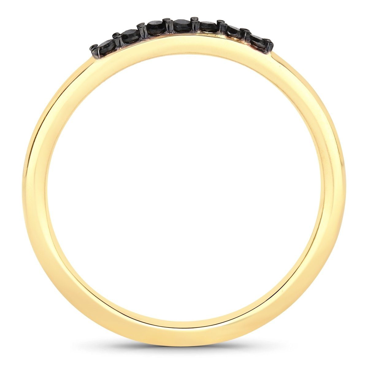 Donata Rafaela Silber Sterling gelbgold, Fingerring aus