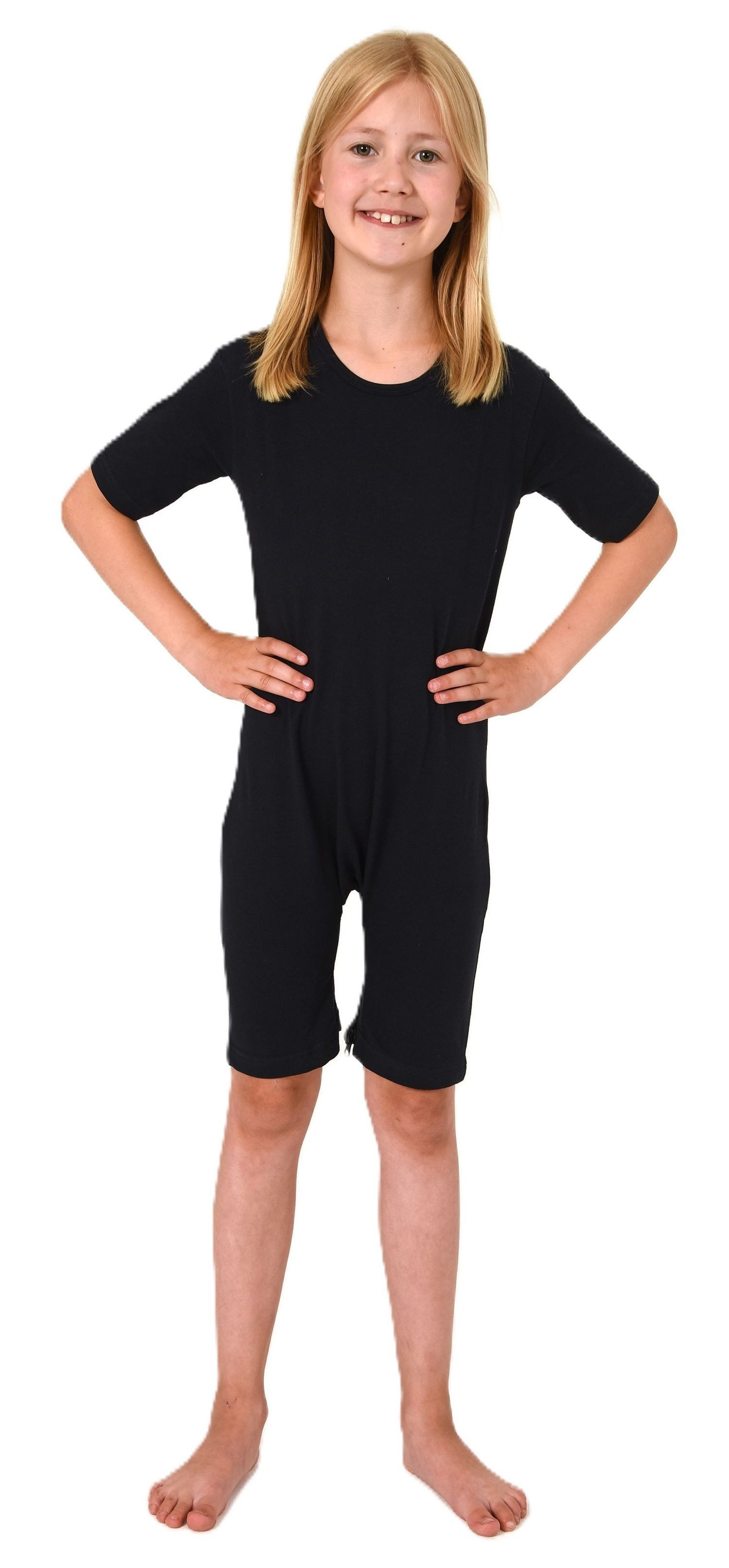 Pyjama Kinder Pflegebody kurzarm - UNISEX - mit Beinreissverschluss