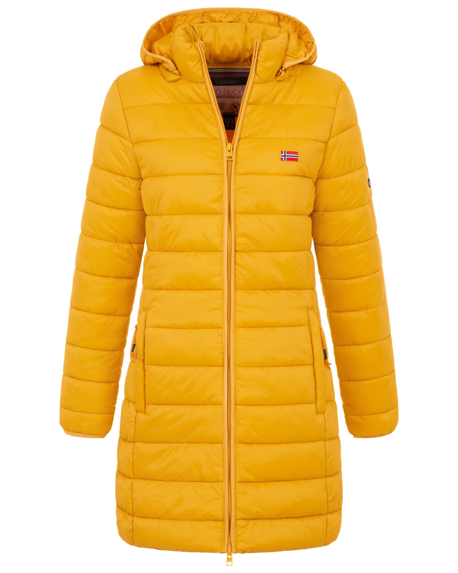 Geographical Norway Steppmantel Winter Jacke Steppjacke Parka Lange Kapuzen günstig online kaufen