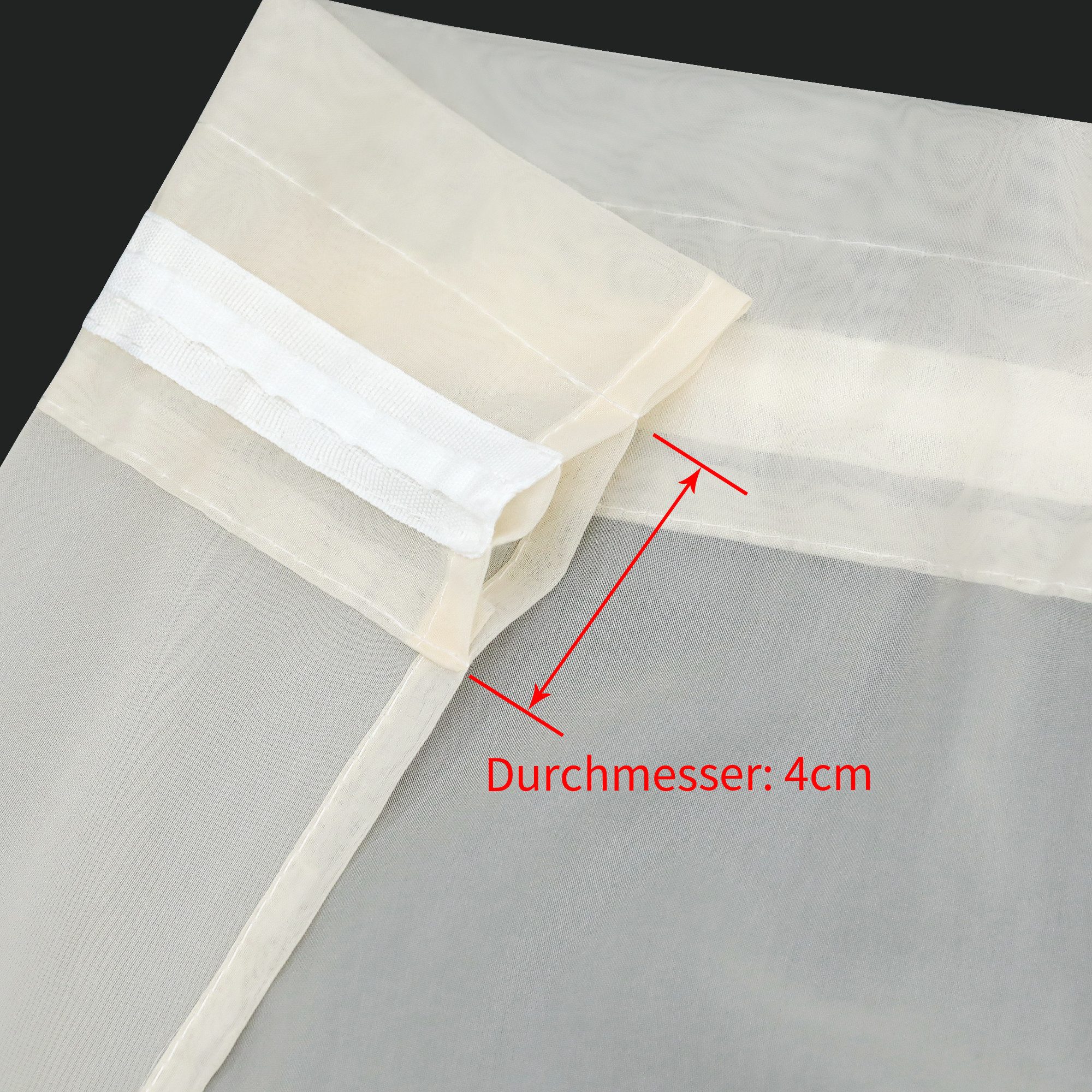 Joyswahl Scheibengardine (2 St), Stangendurchzug, transparent, Voile Kurzstores, Einfarbige, Küche