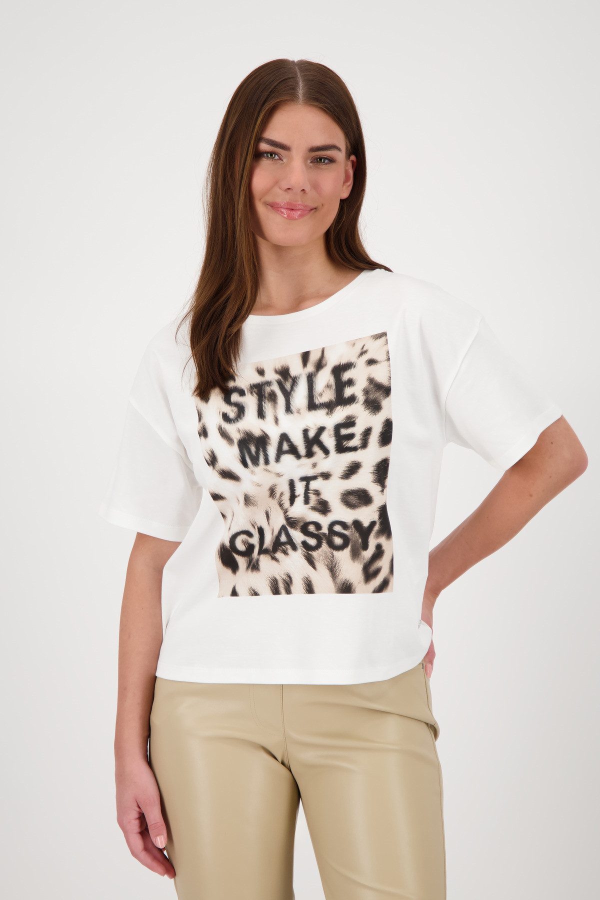 Monari T-Shirt Shirt Leo + Schrift günstig online kaufen