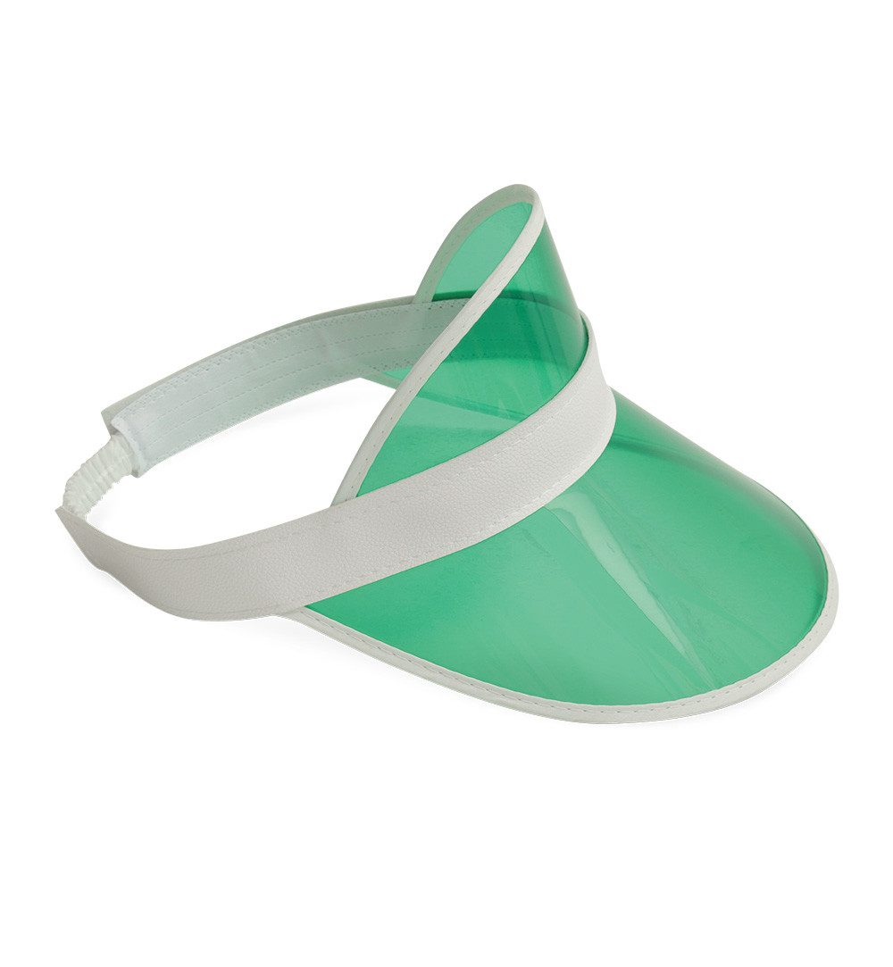 Fries Visor Retro 80er 90er Cap Sonnenmütze Schirmmütze Plastik Blende Mütze In 6 Farben wählbar