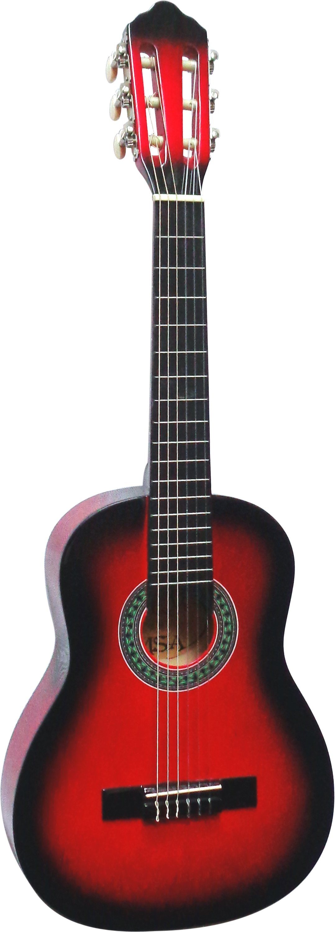 MSA Konzertgitarre 1/4 Kindergitarre Set Tasche Band Saiten 3xPlektron, Gitarre aus Lindenholz Nylonsaiten