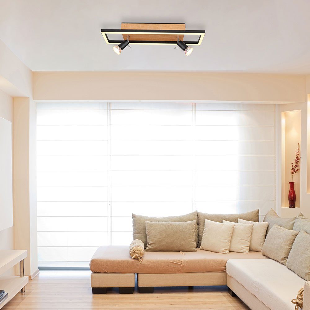 Spot LED Deckenleuchte Metall Lampe Warmweiß, LED Strahler fest verbaut, Wohnzimmerleuchte etc-shop LED-Leuchtmittel Deckenleuchte,