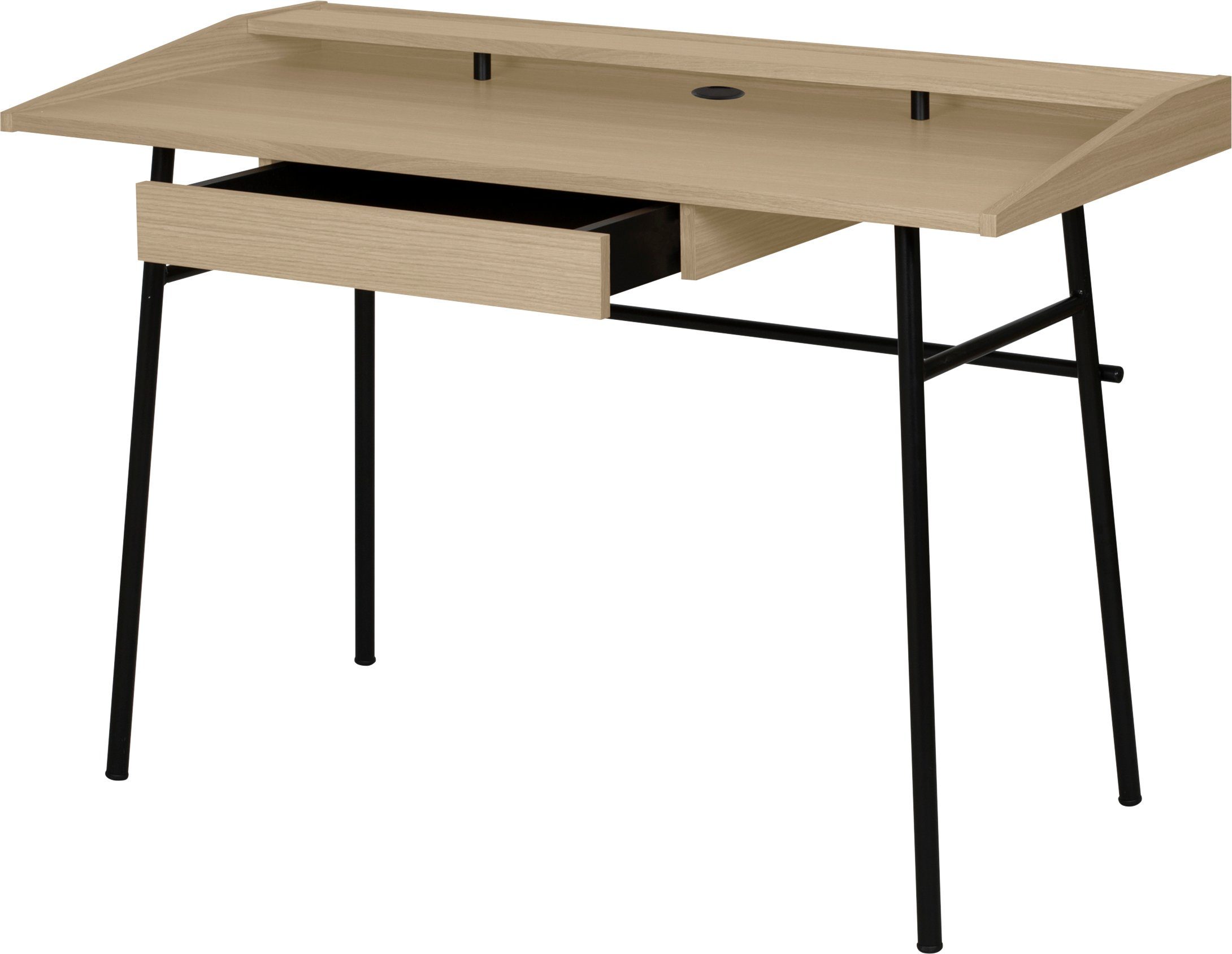 TemaHome Schreibtisch Ply, mit schönen sowie und Metallbeinen ausreichenden Arbeitsplatz