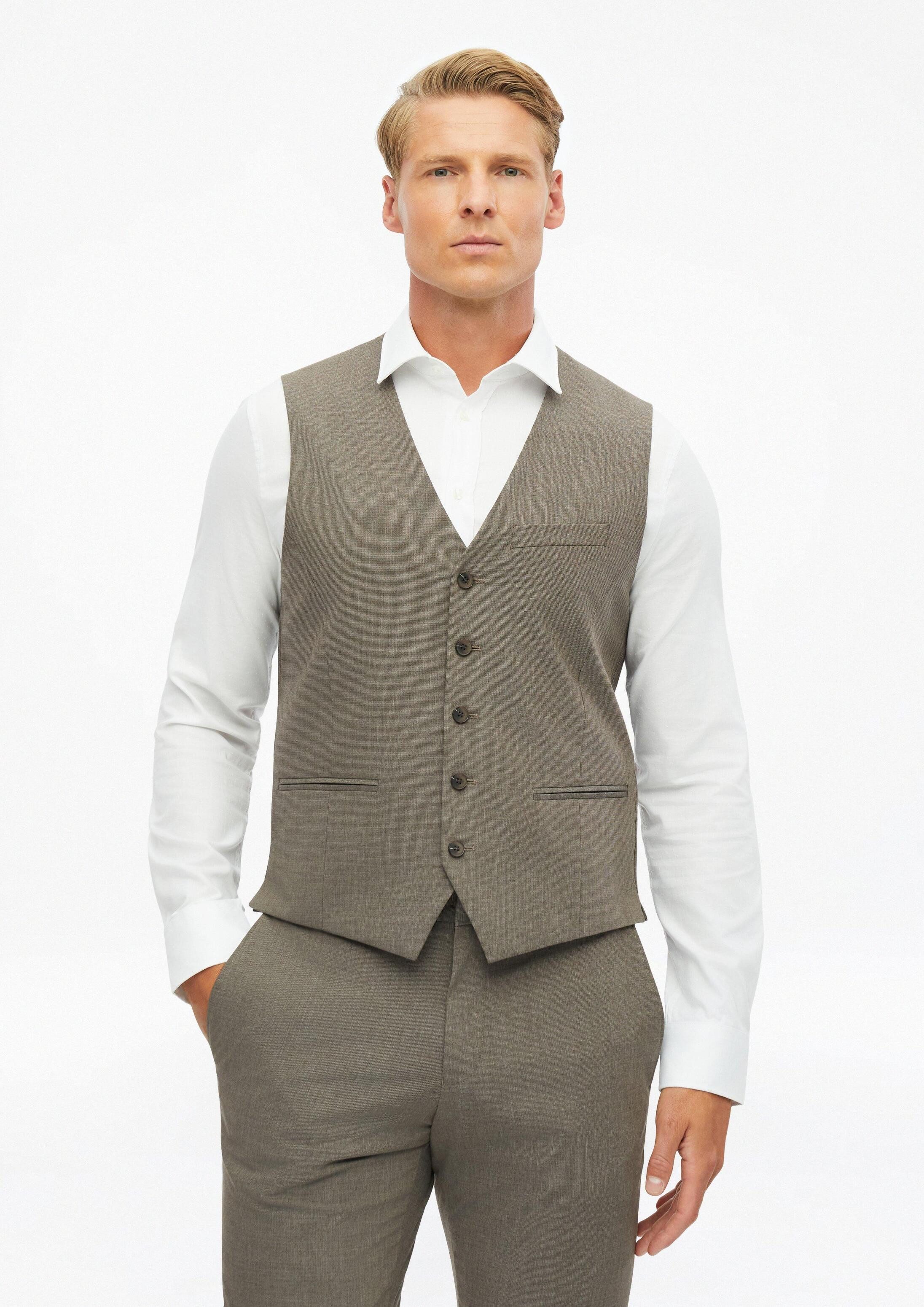 s.Oliver Jackenblazer Indoor-Weste S.OULTIMATE s.O ULTIMATE: Weste aus Wollmischung im Slim Fit